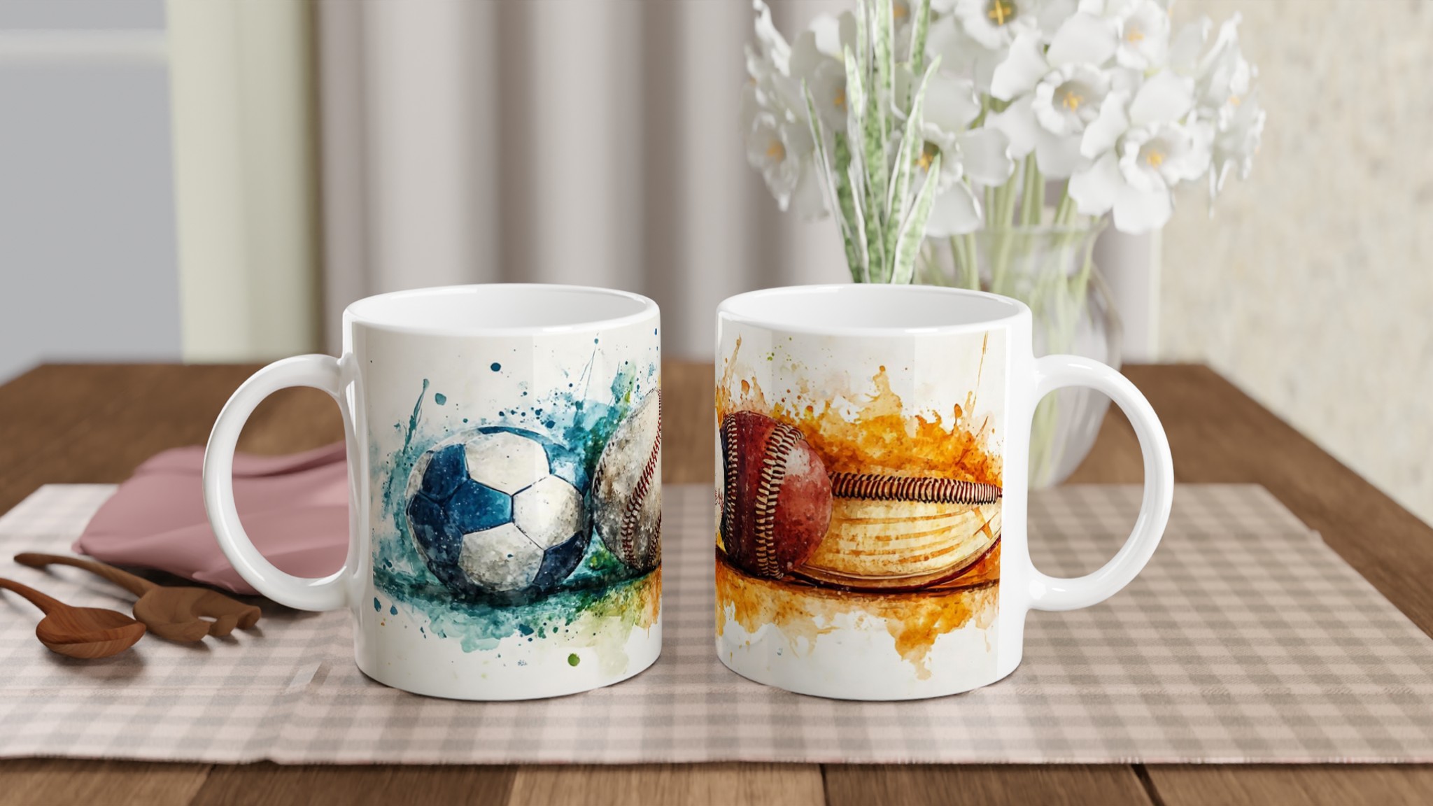Vit 11oz keramisk mugg med sportig splash i livfulla färger 10 92a19006-2f43-4f1d-9d04-3a09e7a5134a