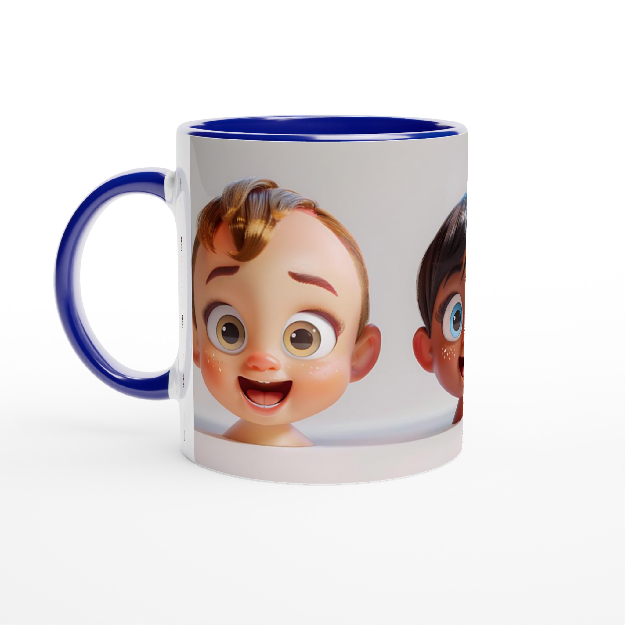 Glad Kaffemugg med Lekfulla Barnansikten – Välj din Färg i 11oz Keramik 2 92a7444e-c8c1-4a22-b7ed-a608f92cdcc8