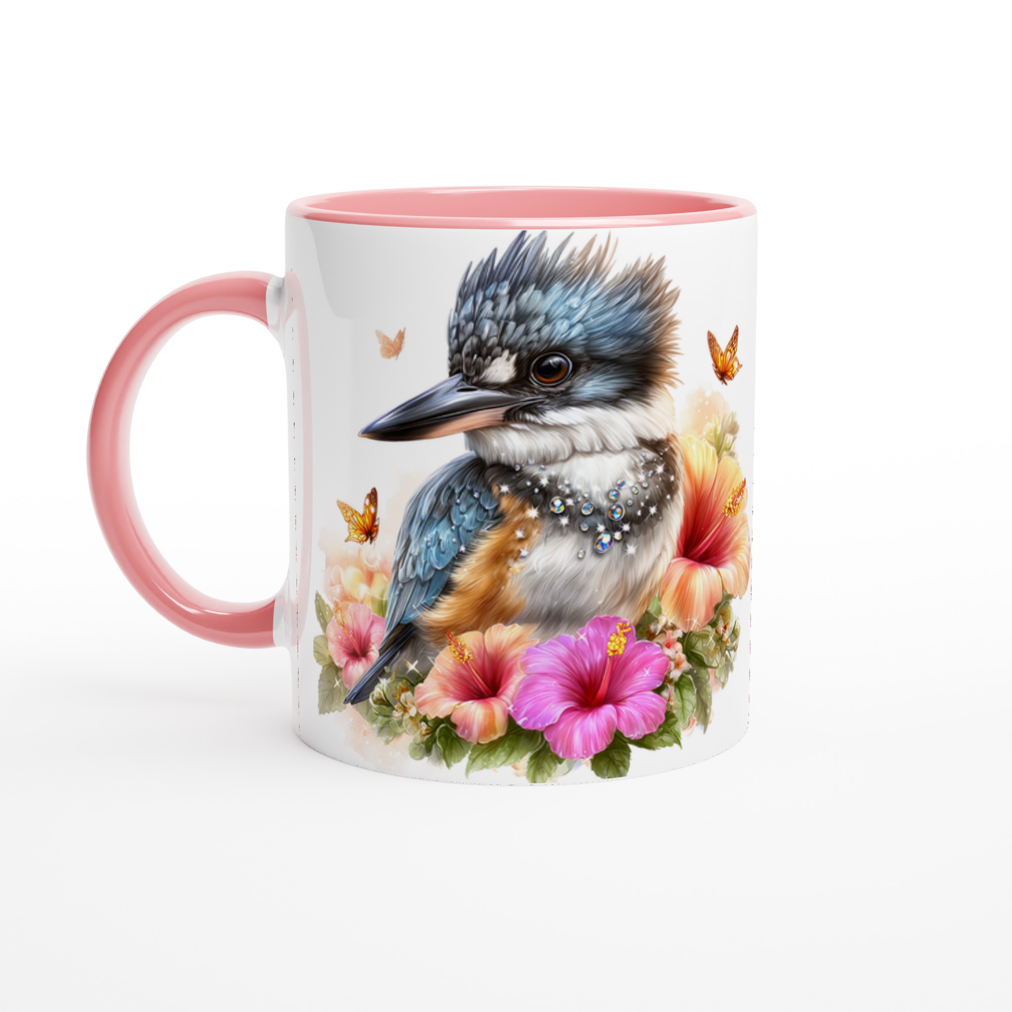Kungsfiskare & Hibiskus Keramikmugg – Färgstark 11oz Kaffekopp för Naturälskare 6 92c62568-8026-4f4a-a095-144e55a8e86a