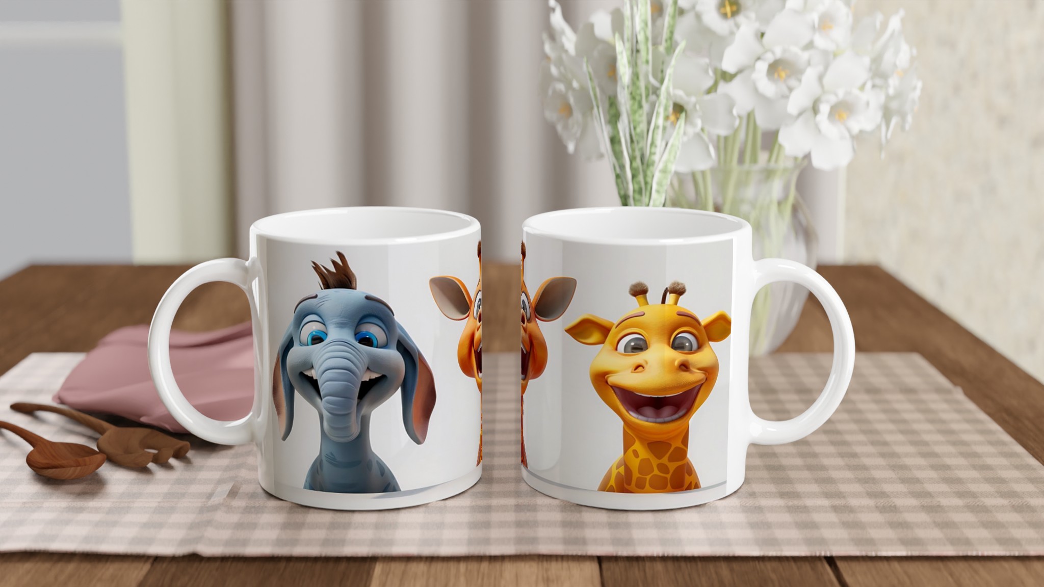 Glad Djurvänner Mugg – Välj bland 7 Livfulla Färger för Din Perfekta Kaffestund! 10 93a8b38d-08cf-4760-9ec1-476f7f760677