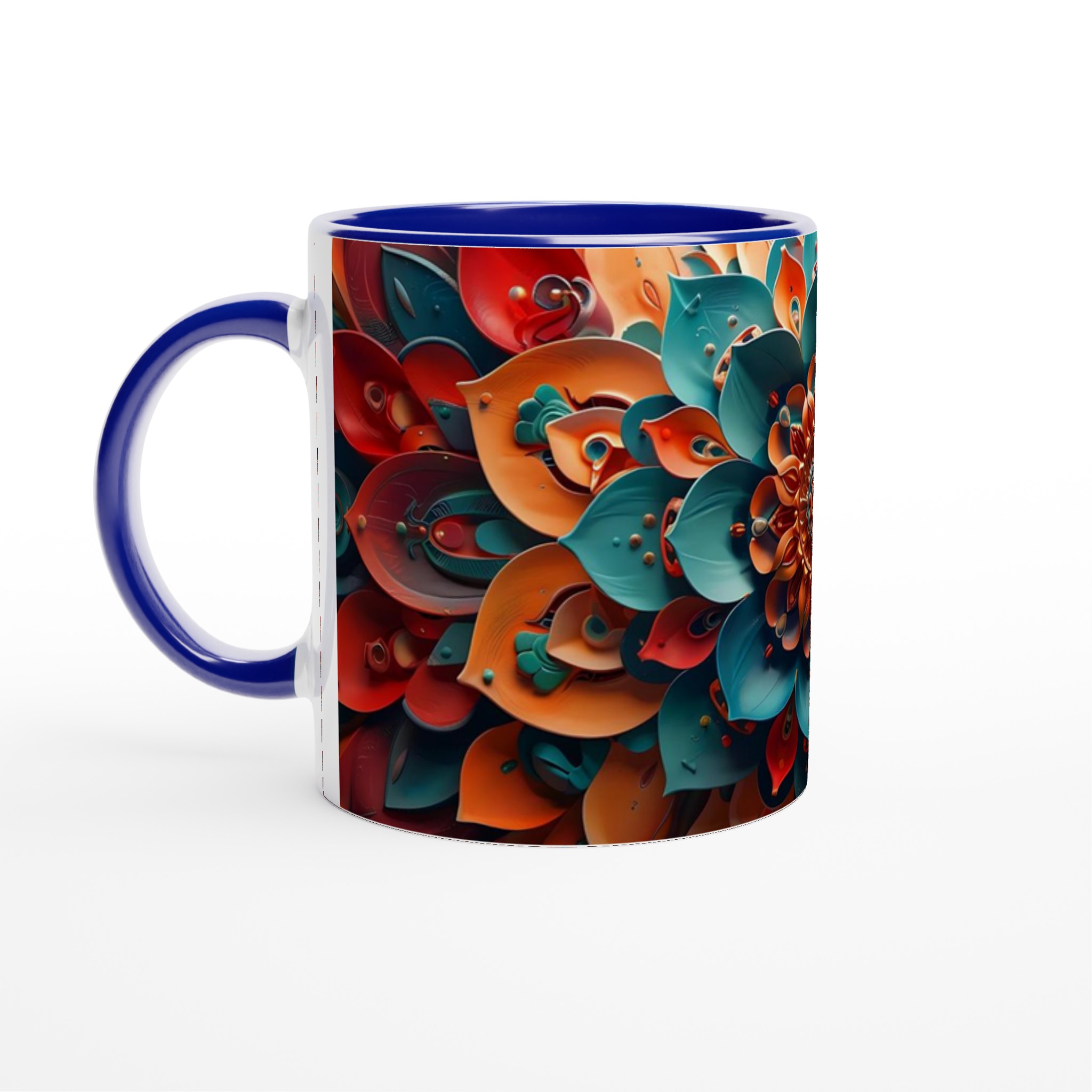 Abstrakt Mandala 11oz Keramikmugg – Livfull Konst för Dina Kaffestunder i Valfri Färg 2 93bc0800-cbed-49df-9988-eef18e083879
