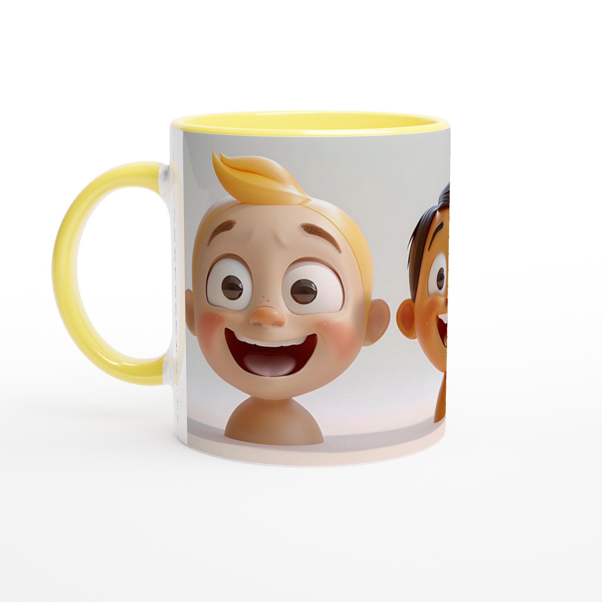 Glad Kaffemugg med Lekfulla Ansikten – Personlig 11oz Keramisk Mugg i Valfri Färg 3 93dd1ea0-8d2d-465e-8ec8-505a6e294753