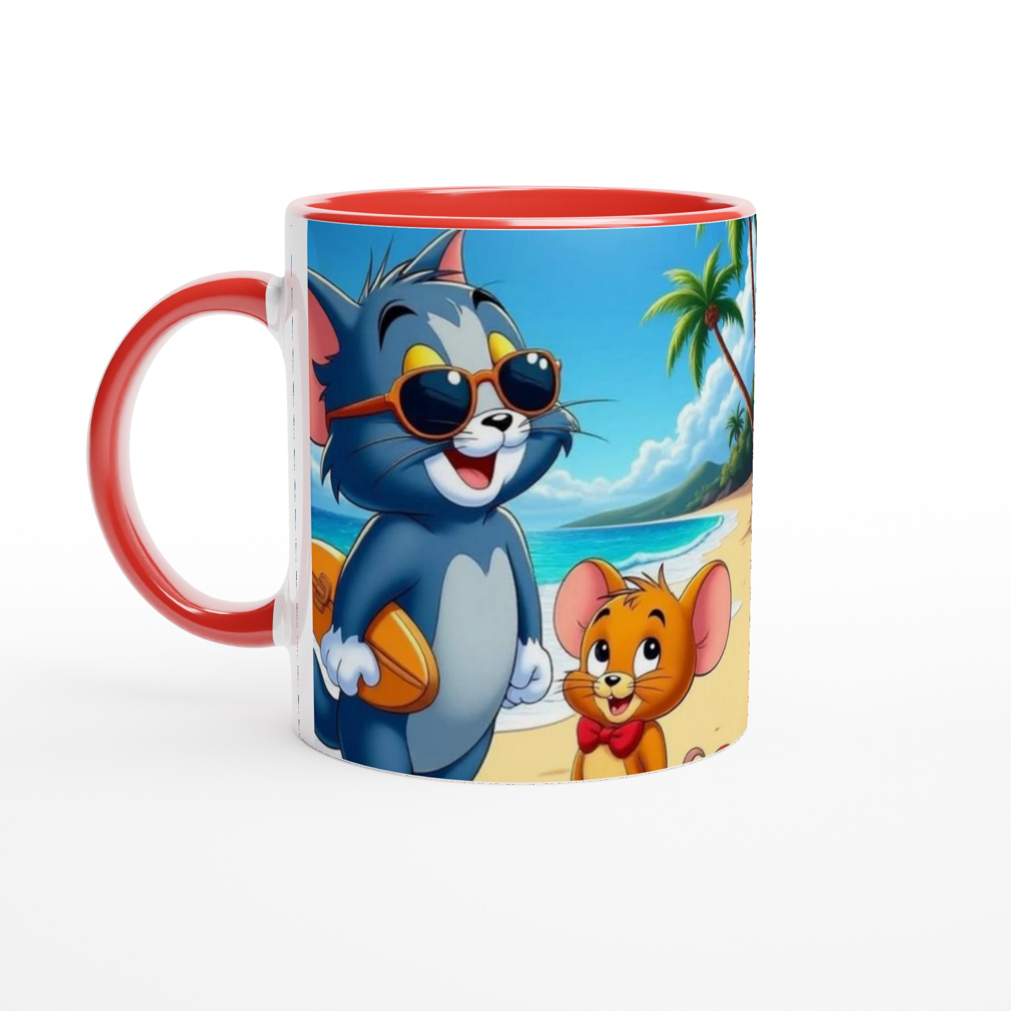Vit 11oz keramisk mugg med ikoniskt Tom & Jerry motiv – välj bland sju livfulla färger 5 94704828-174f-47cc-98f0-8ec9d51ed973