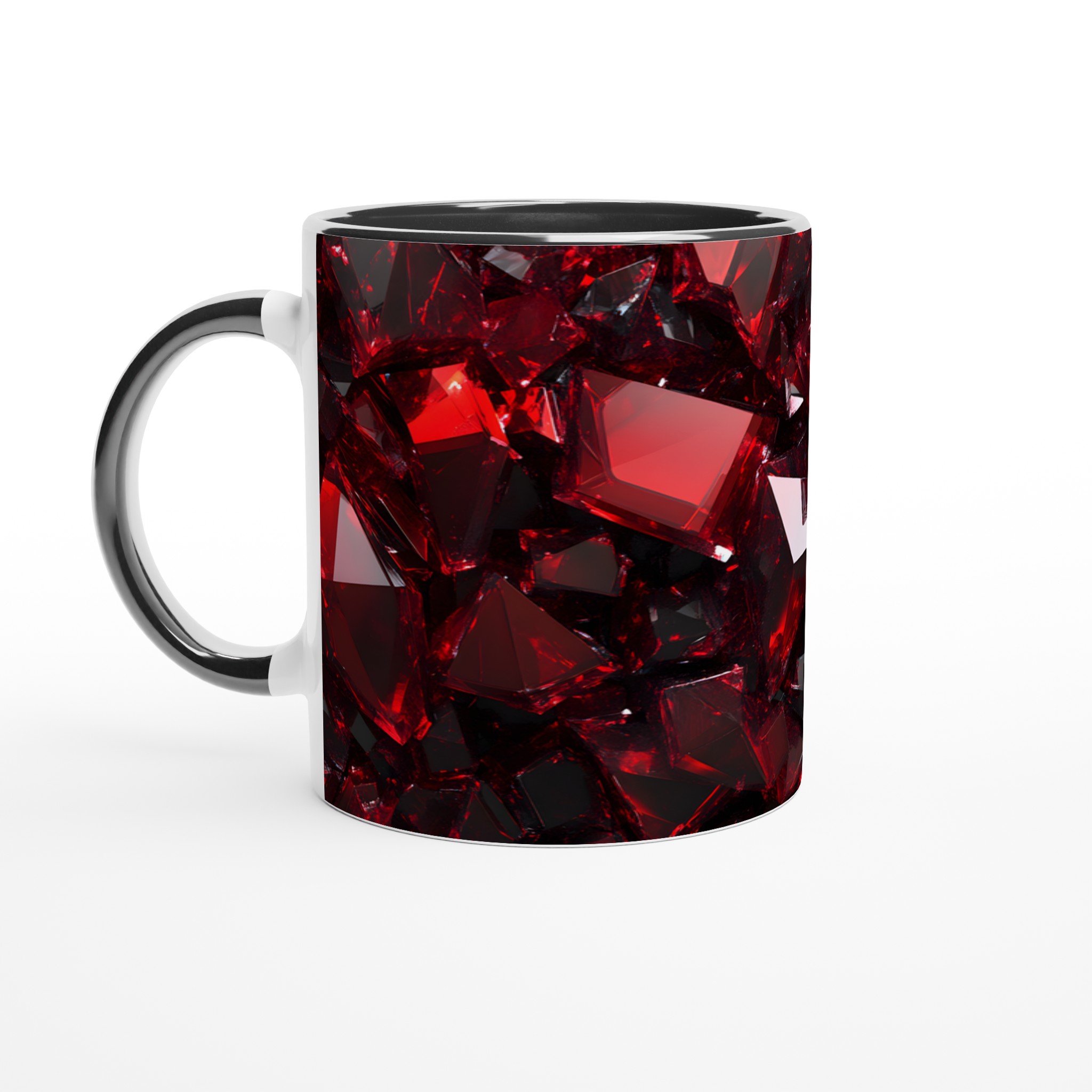 Rubinröd 11oz Keramisk Mugg – Geometrisk Kristall Design i Din Favoritfärg! 4 9475afca-bedb-424b-97bb-7978eef2c6ba