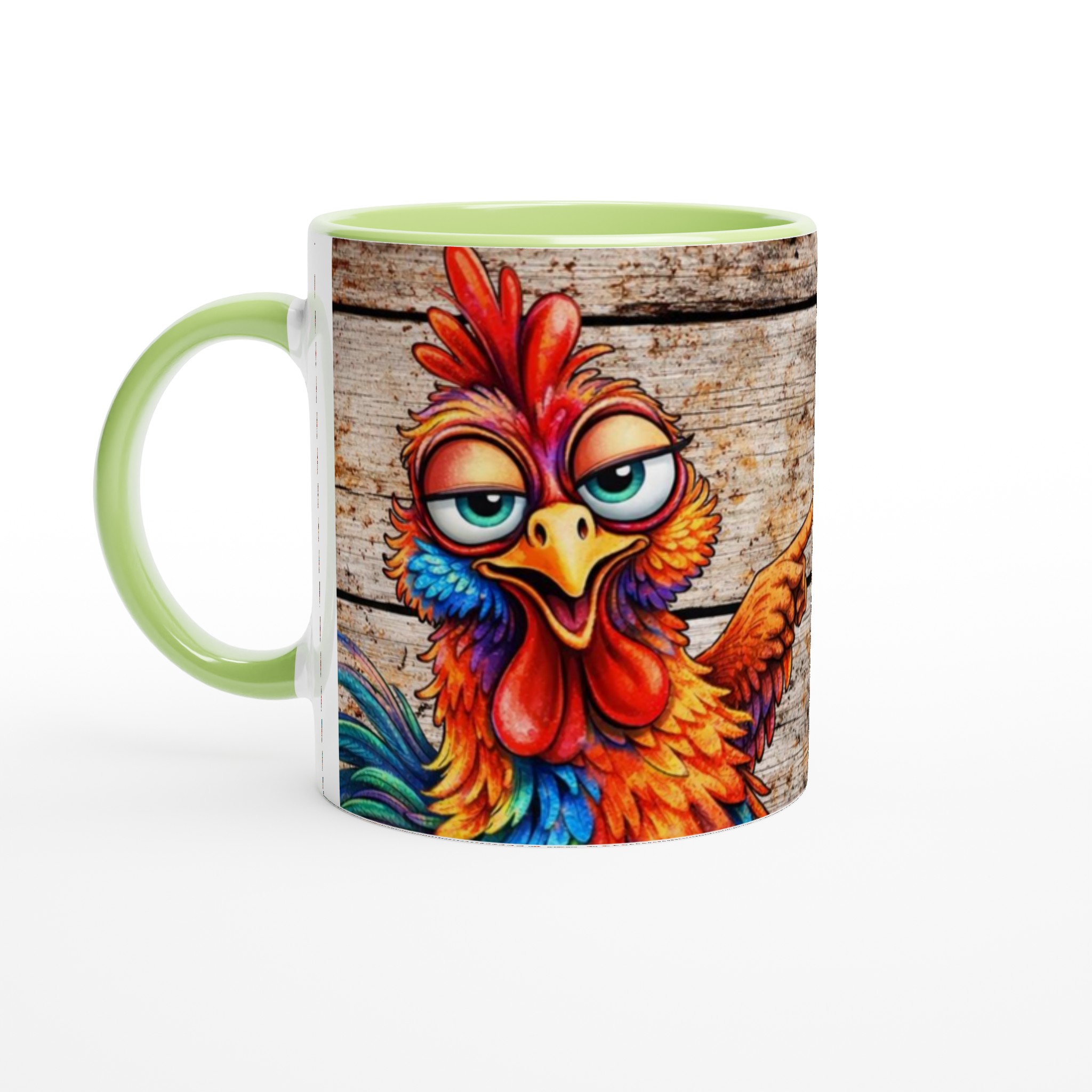 Färgstark keramikmugg 11oz med lekfull tupp och kraftfullt budskap i flera snygga färger 7 9495b102-6dfb-415c-b6a4-d2be739b10a1