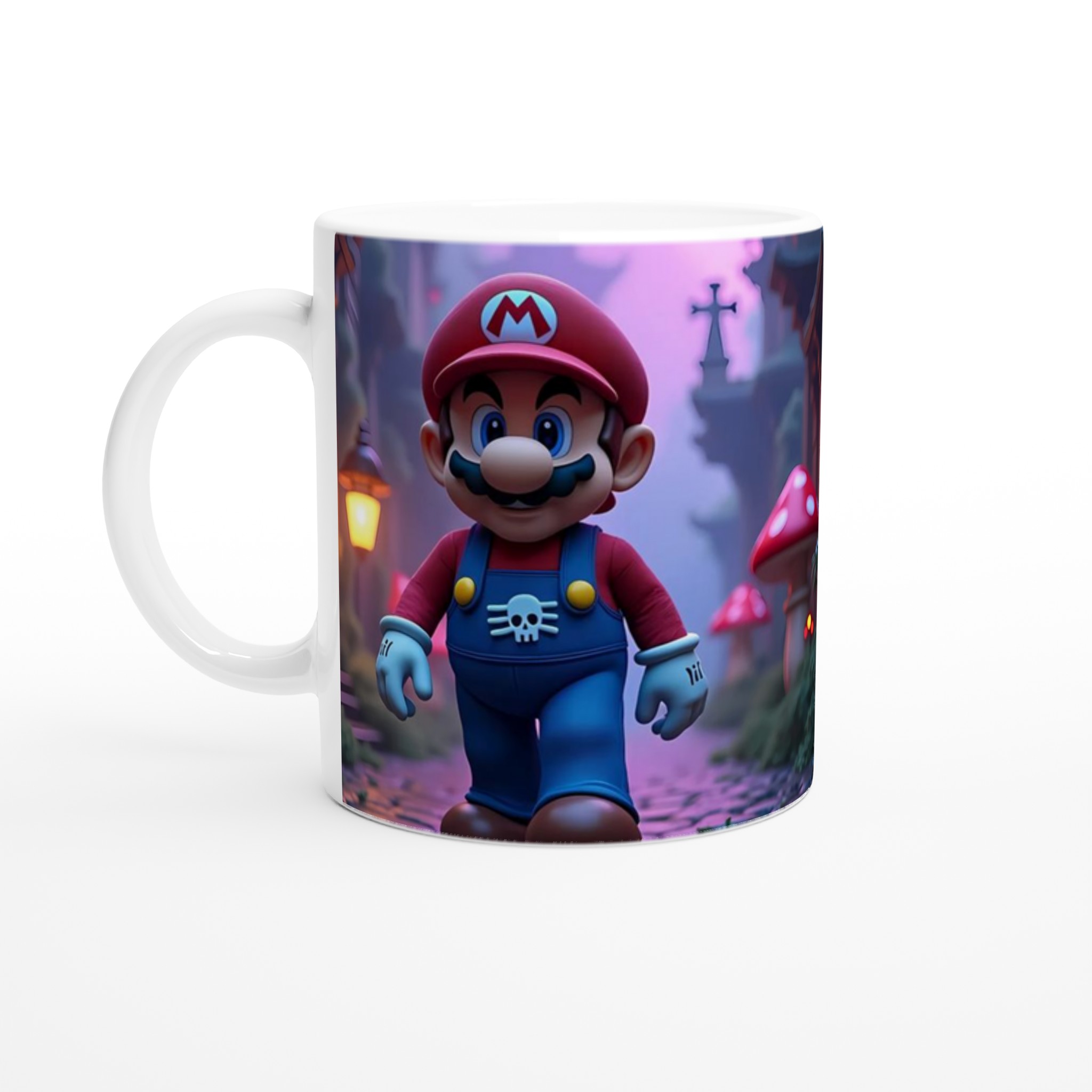 Vit 11oz keramisk mugg med fantasifullt spelmotiv – välj bland sju färgstarka keramiska nyanser 1 94b3bd7d-28c0-47ee-9617-08f8e2320706