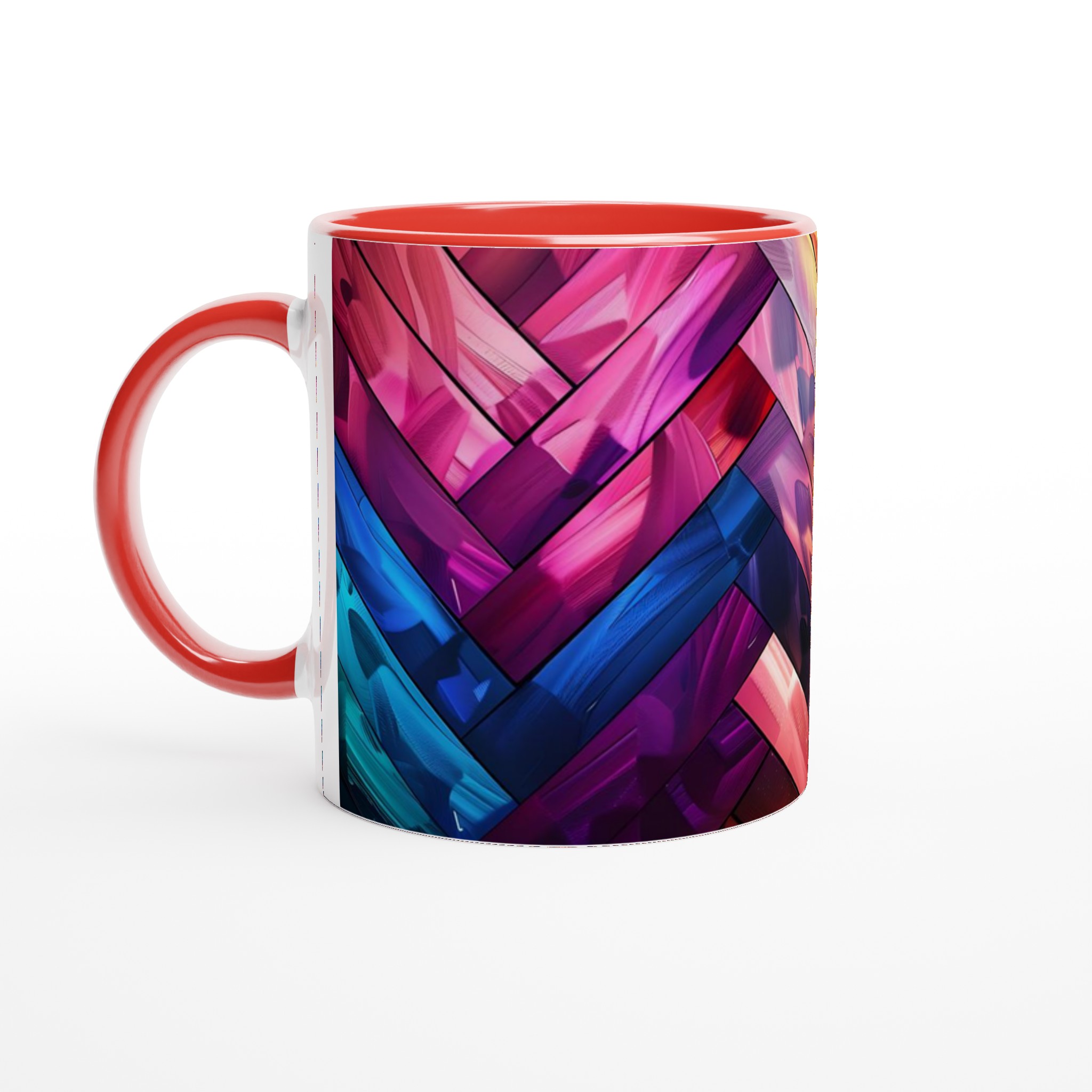 Abstrakt Mosaik Keramikmugg - 11oz Vibrant Konstnärlig Design i Flera Färger 5 94e4d2ad-d845-460a-98e8-35b29011be25