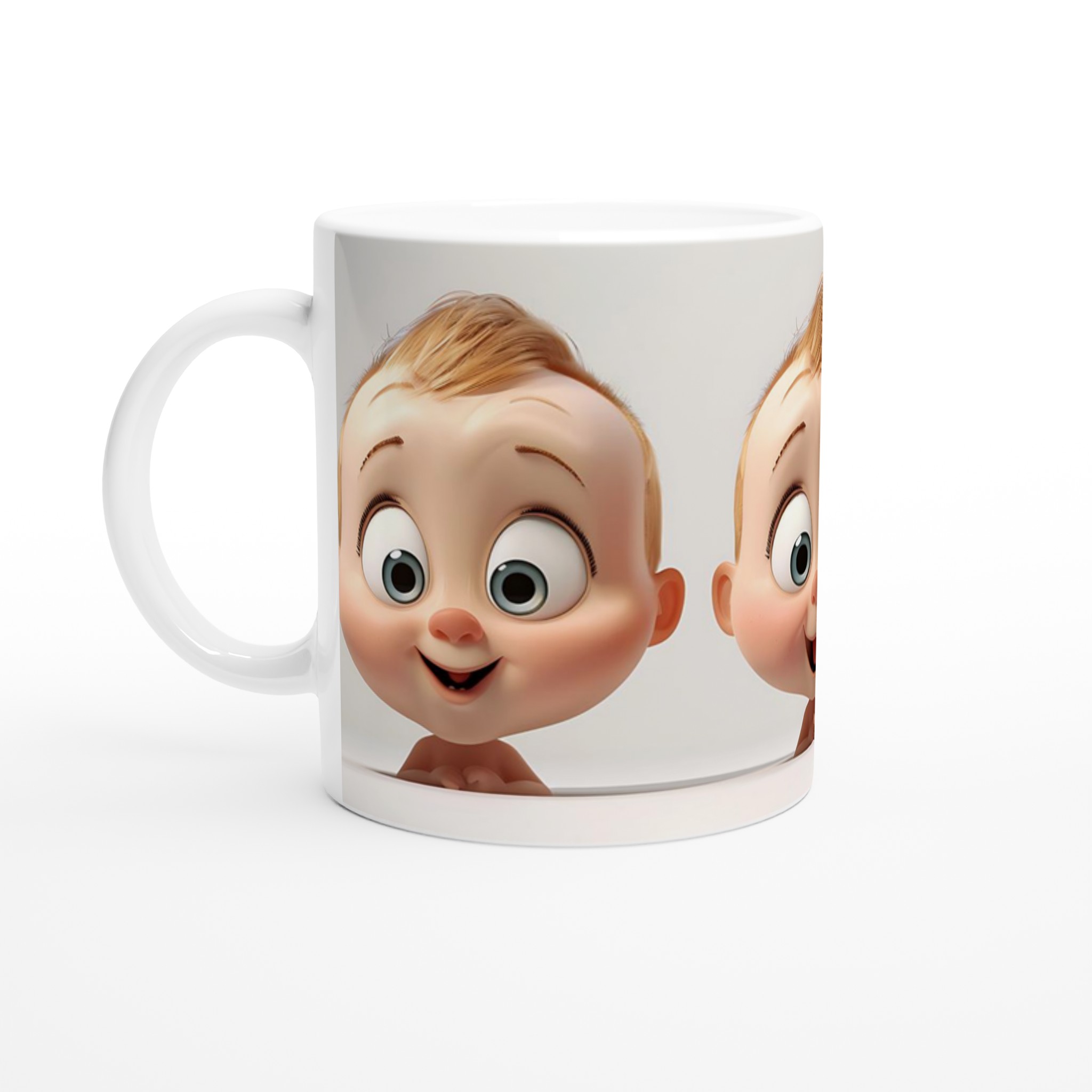Söta Babyansikten: 11oz Keramikmugg – En Charmig Kaffestund i Valfri Färg! 1 94e53592-f78d-414a-acb5-dcbd908a207d