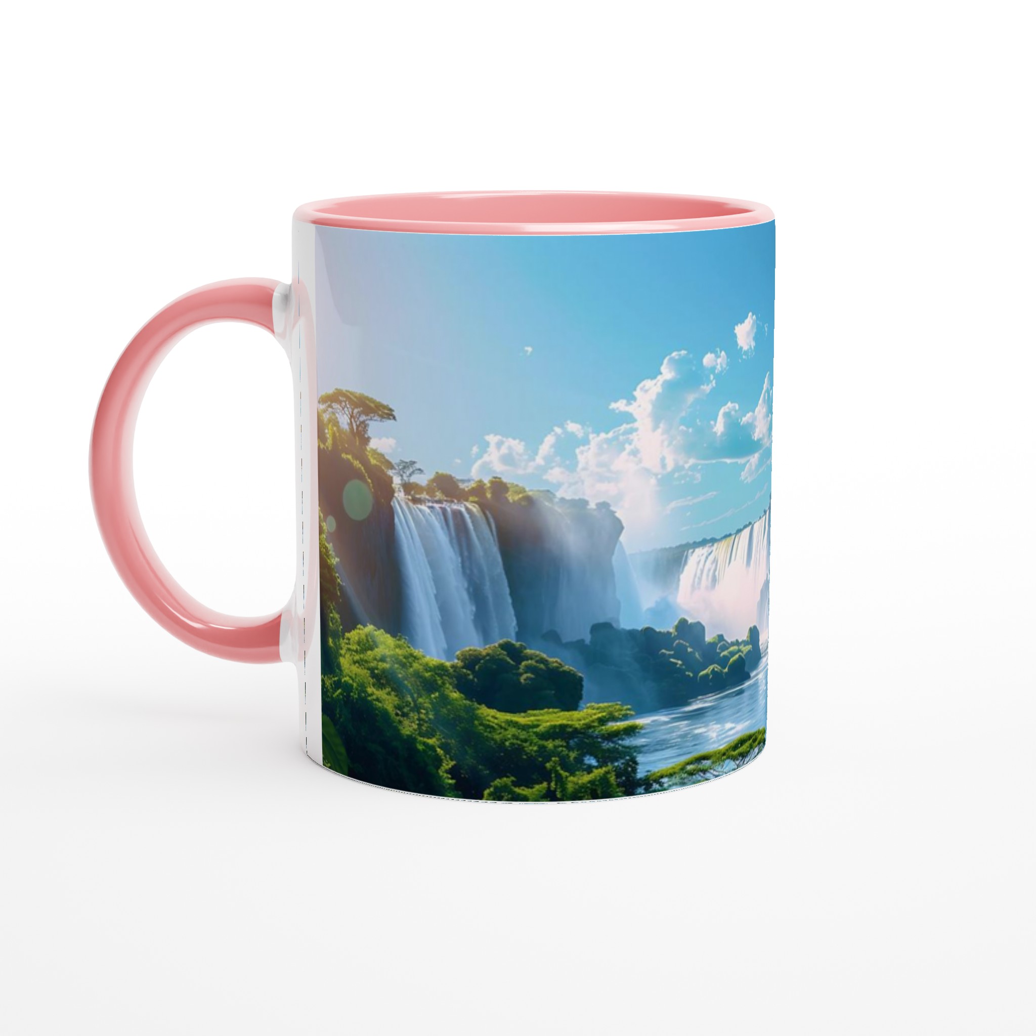 Vattenfallskaskad Mugg - 11oz Keramisk Kaffemugg i ditt val av 7 Livfulla Färger 6 9525574e-f8c2-4e53-8068-d87d7d685103