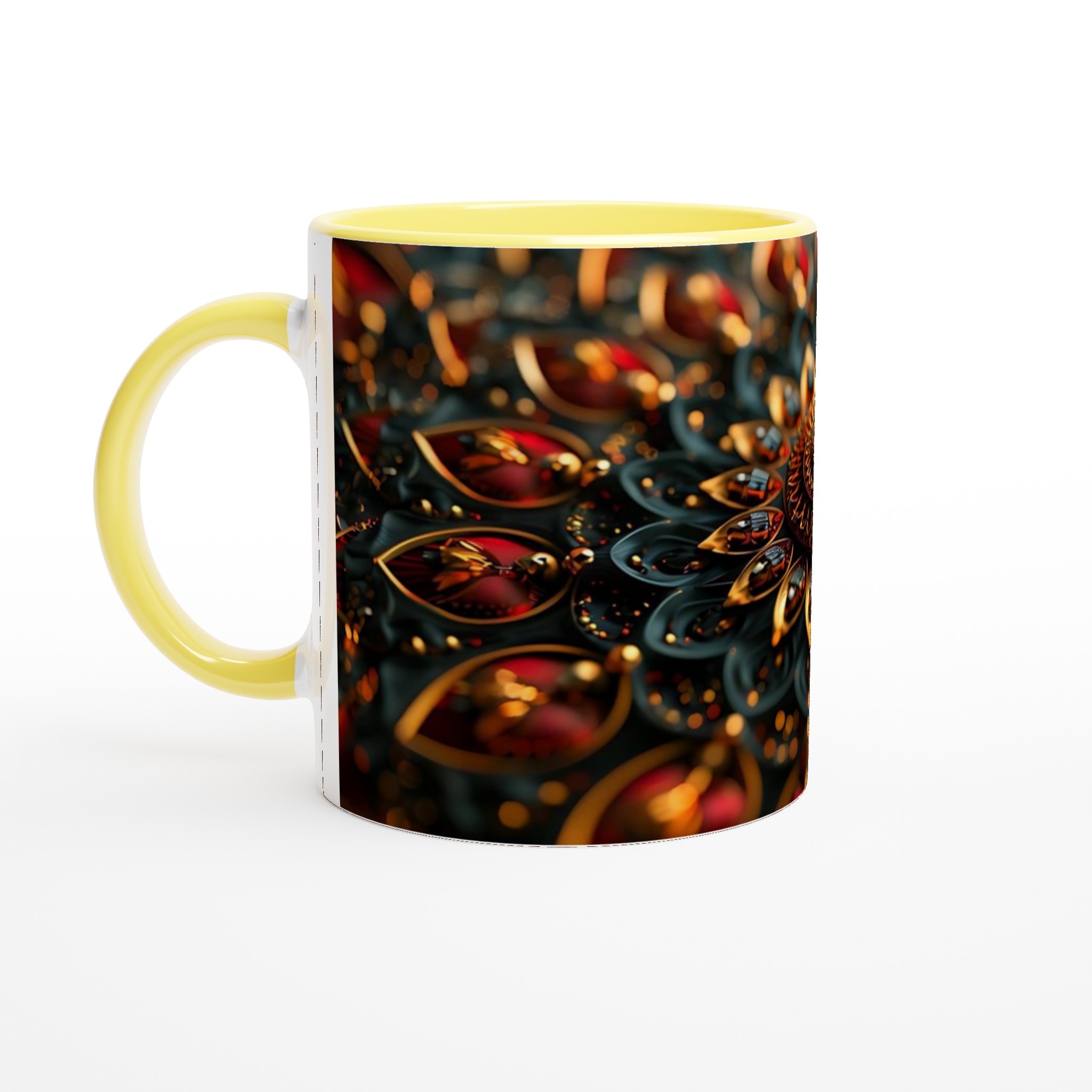 Lyxig Mandala Keramikmugg - 11oz i Valfri Färg, Diskmaskin- & Mikrovågsugnssäker 3 9555b732-4953-4d13-a2bd-7755e07fd4ce