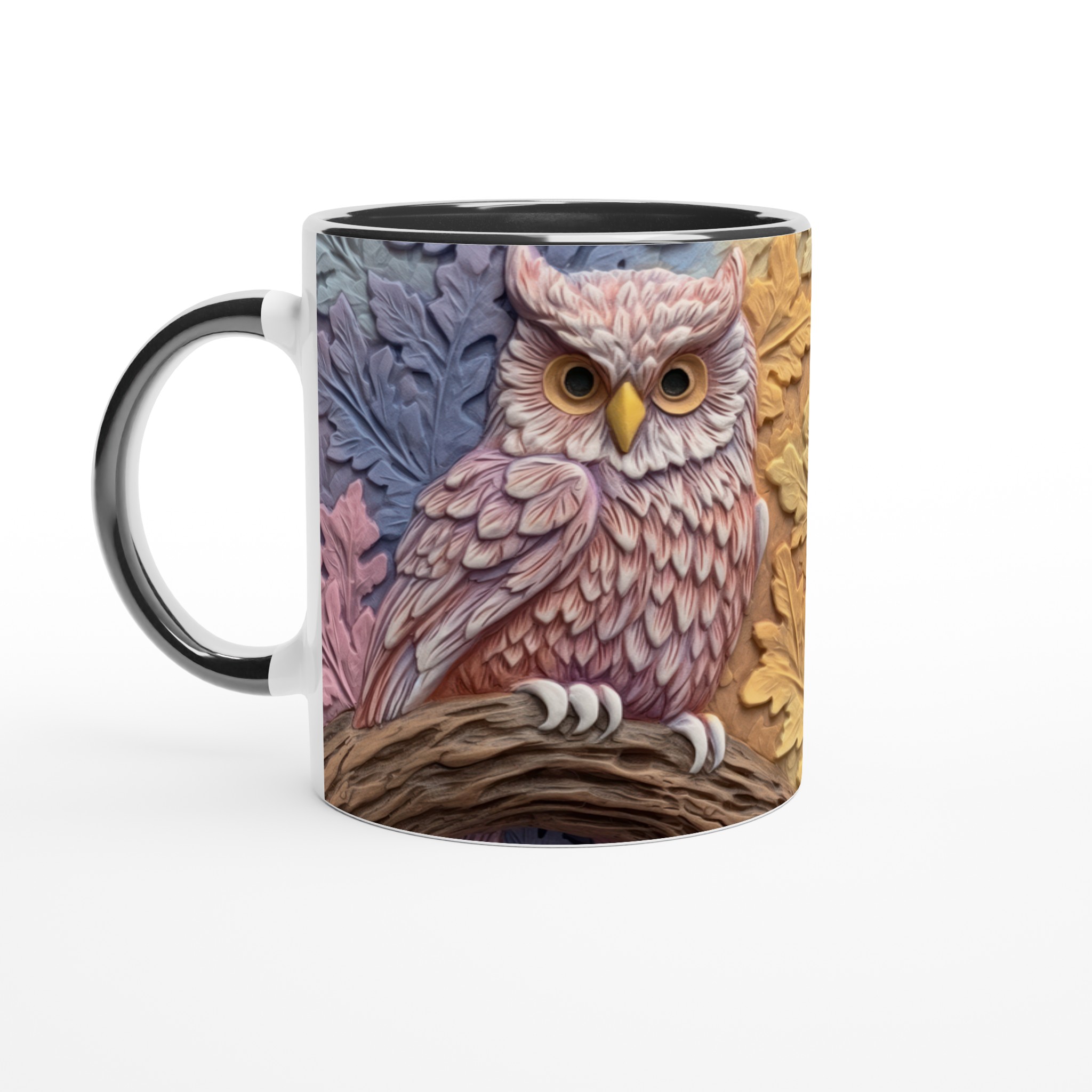 Elegant Keramisk Mugg med Ugglemotiv i Dova Pasteller – Välj Din Färg 4 95b590d9-5ee6-48fb-a235-3f0469a422ec