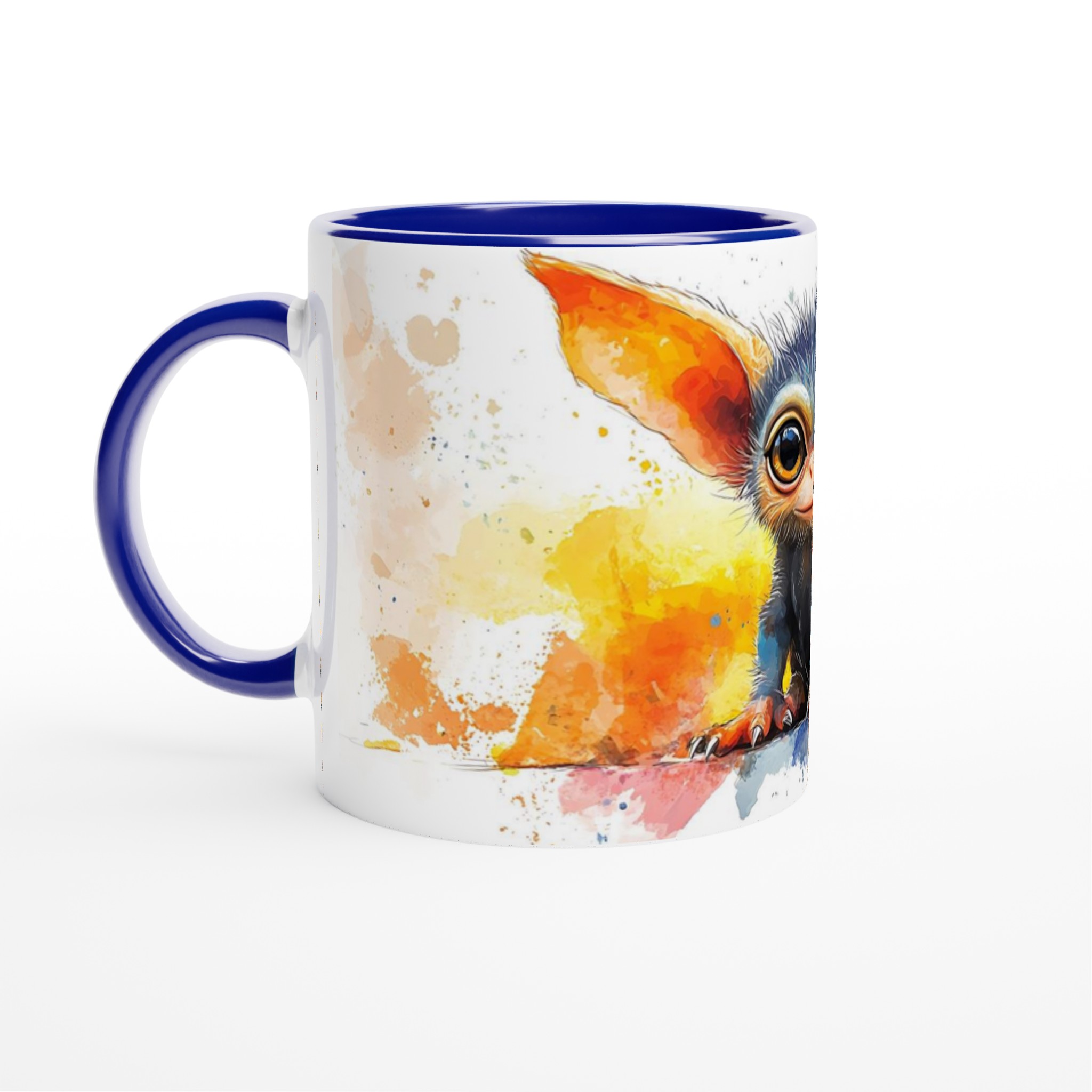 Magical Critter Akvarell Mugg – Vit 11oz Keramisk Mugg med Färgstarkt Tryck 2 95d201ee-a29d-4f25-a608-b2c813d1a883