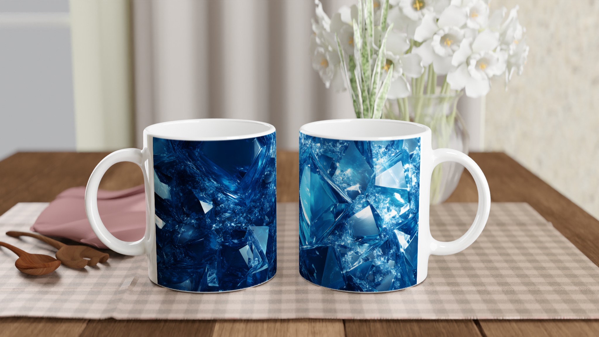 Iskall Blå Kristallmugg – 11oz Premium Keramikmugg i ditt val av sju livfulla färger 11 95e146d4-b2c0-4fb5-b46e-e66ff99f5a04