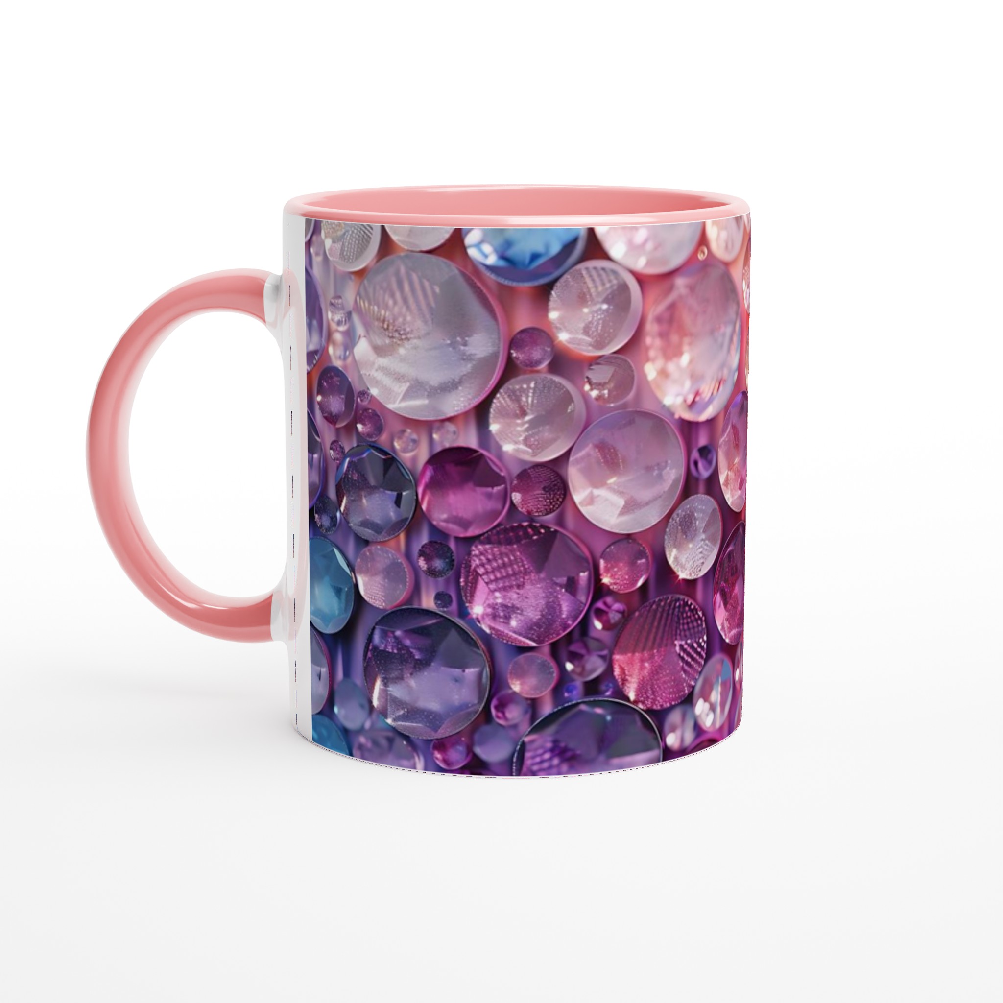 Glänsande Ädelstenar 11oz Keramisk Mugg – Lyxig Regnbåge för Din Kaffeupplevelse 6 963ace1d-5105-4684-9137-8a0c09e19d4c