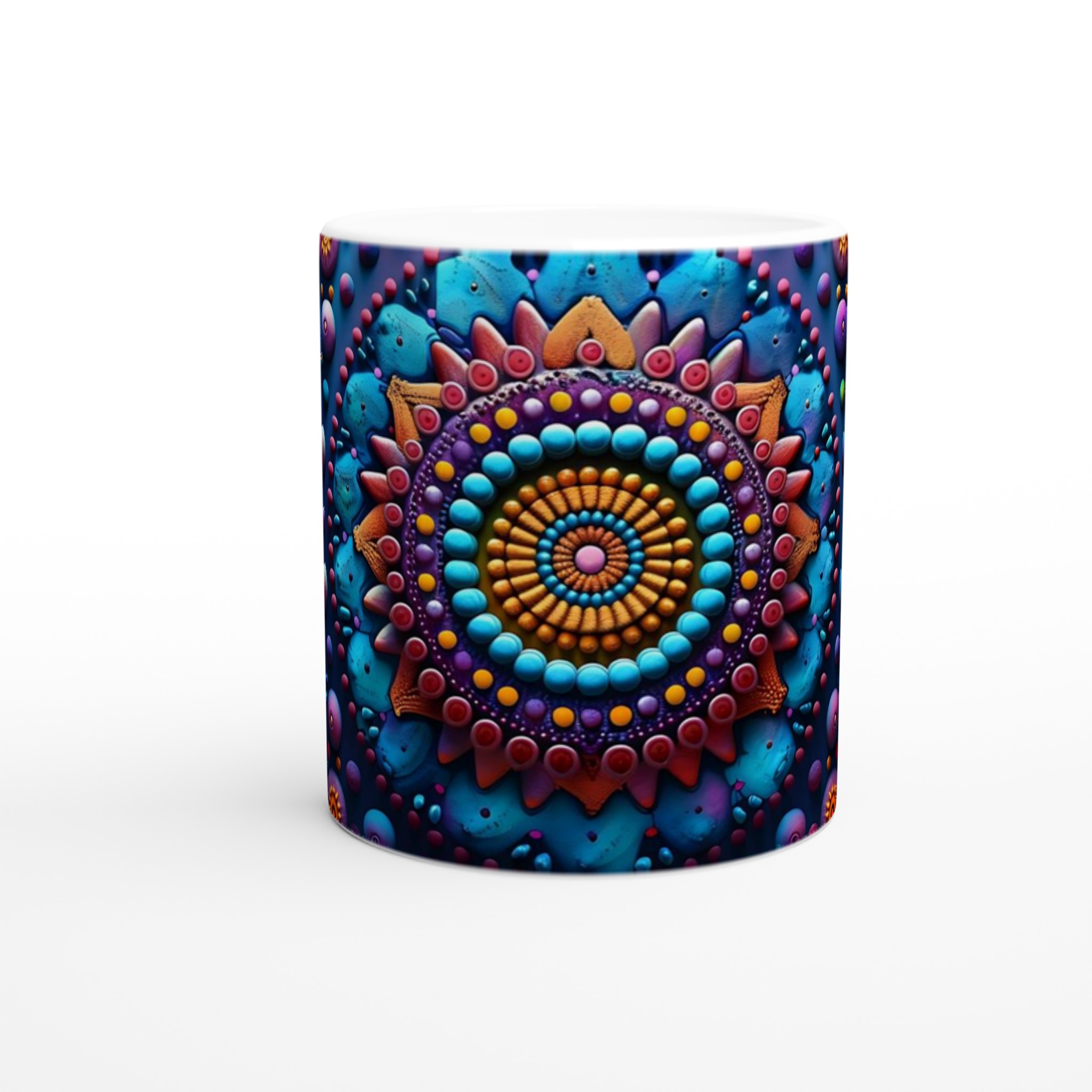 Kosmisk Mandala Keramikmugg - 11oz, Levande Design i Valfri Färg 8 963d5078-fe68-4909-8349-2c65f5c62043