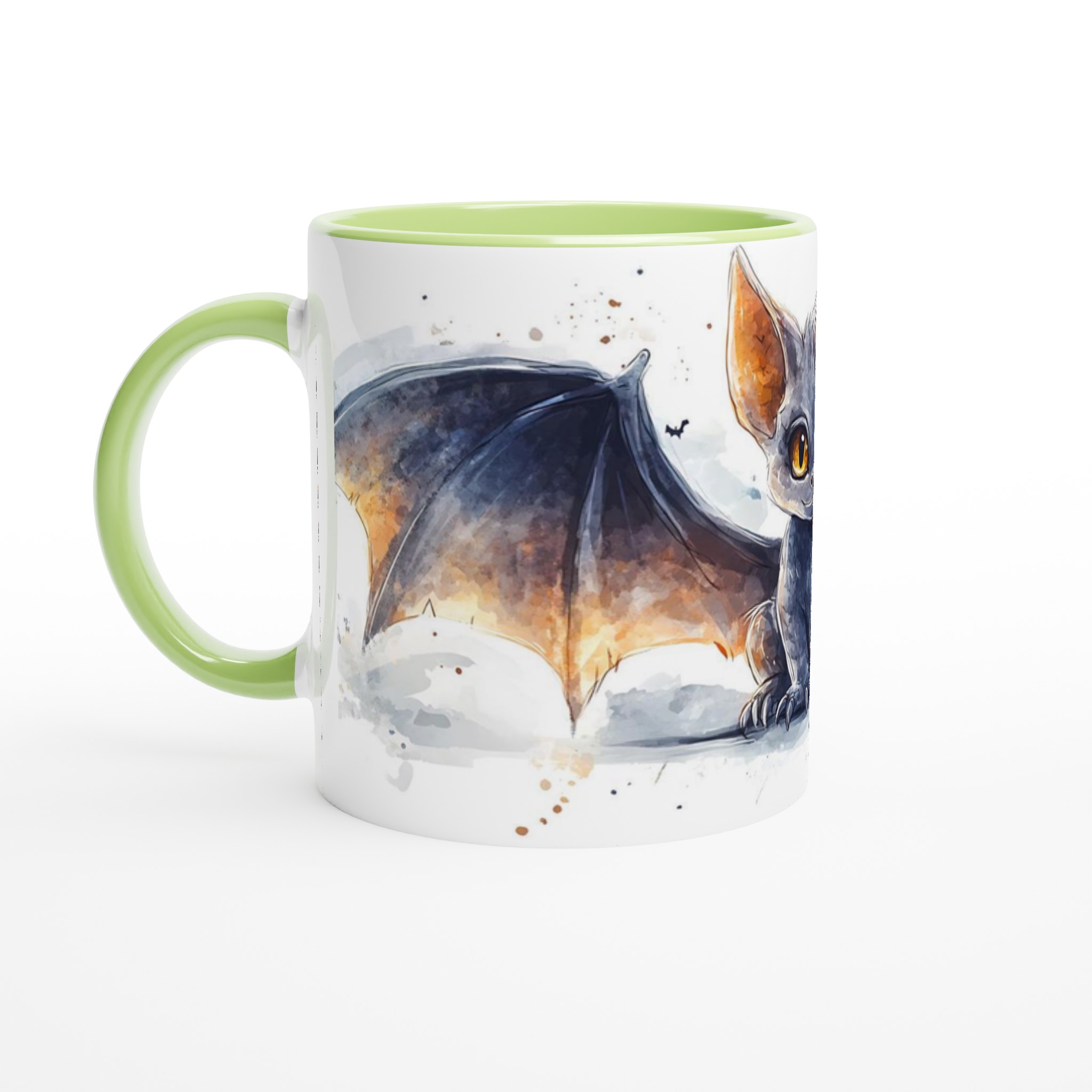 Söt Fladdermus Akvarell Mugg - Unik Keramikmugg i Flera Färger (11 oz) 7 96403460-5a49-4ea6-b760-2ecc56daba50