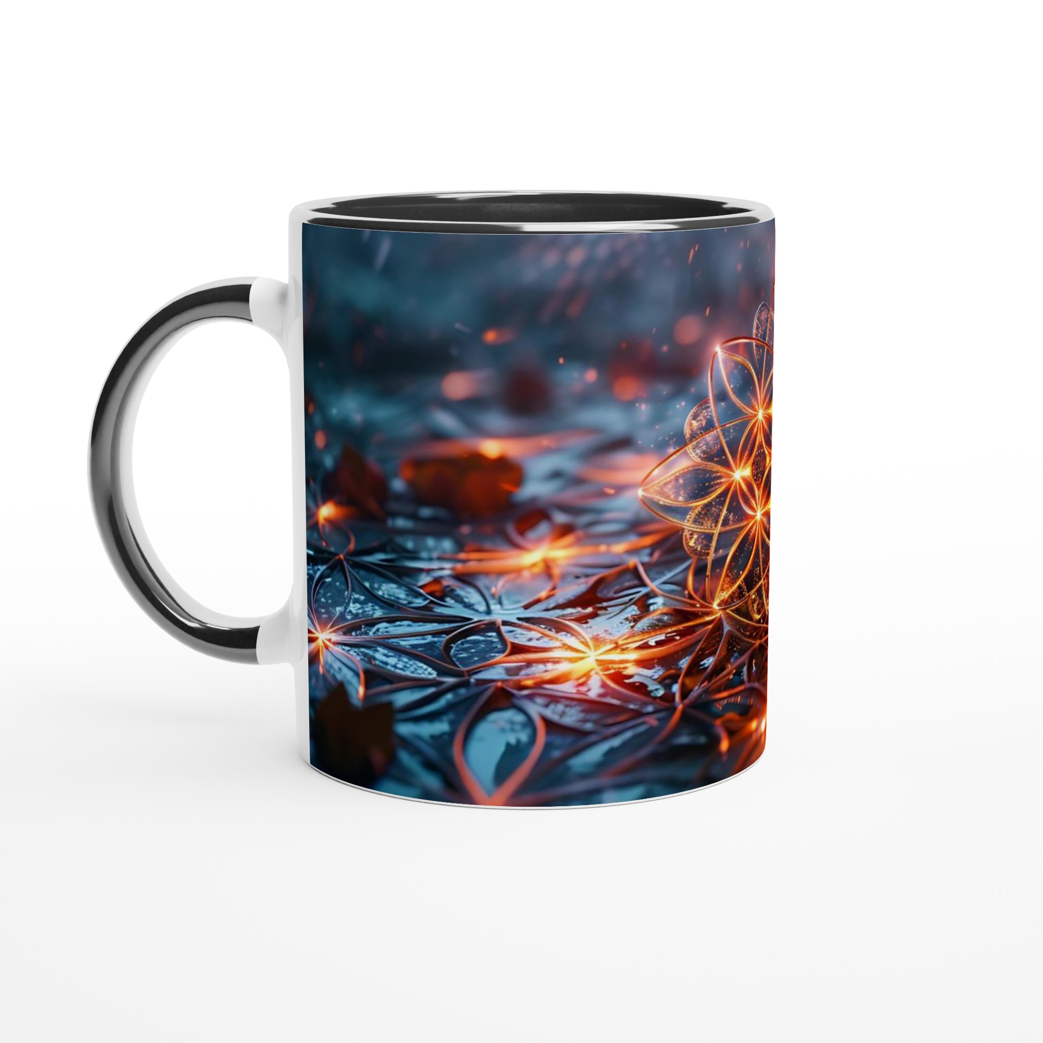 Kosmisk Blomster Keramisk Mugg – Lysande Helig Geometri för din Favoritdryck 4 96536af0-6f8e-42b8-a443-5a25160bd136