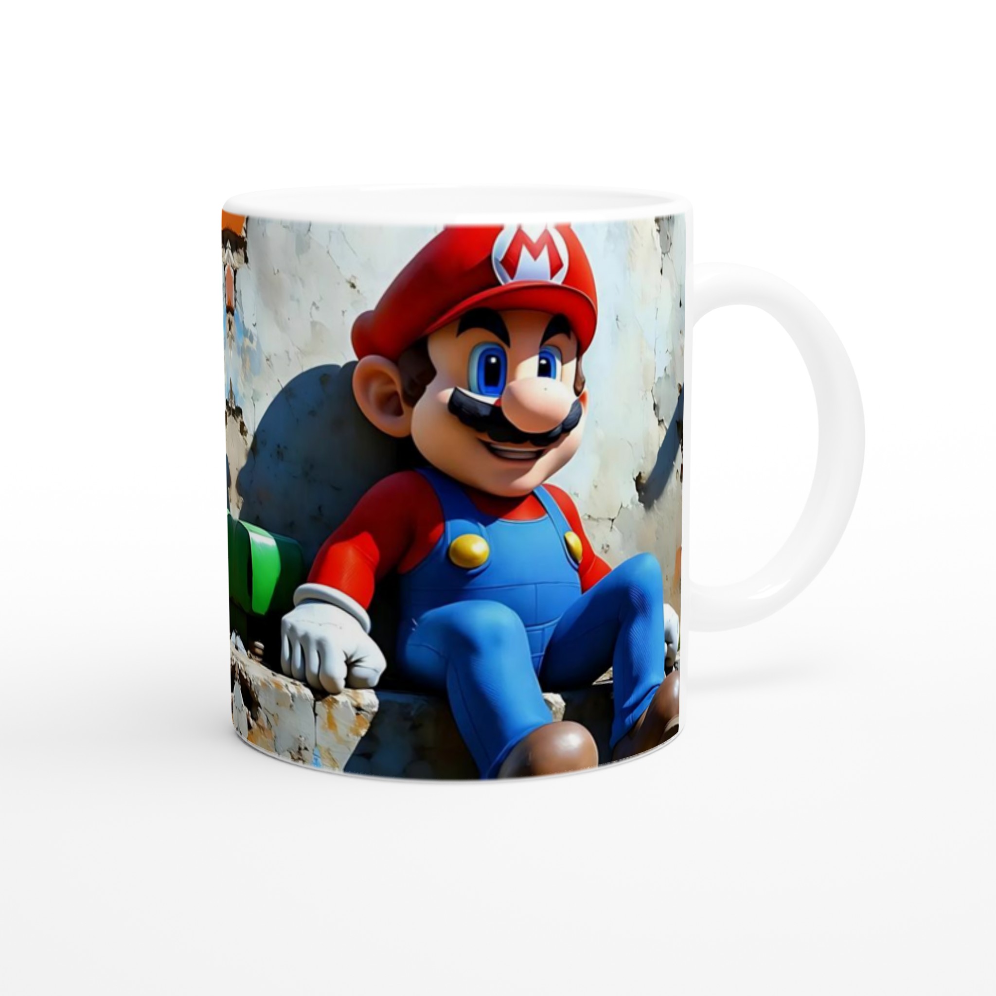 Vit 11oz Keramisk Mugg med Klassiskt Gamingmotiv – Välj mellan 7 Färgstarka Keramiker 9 968c8875-77c2-4d70-b9ab-f598283108de