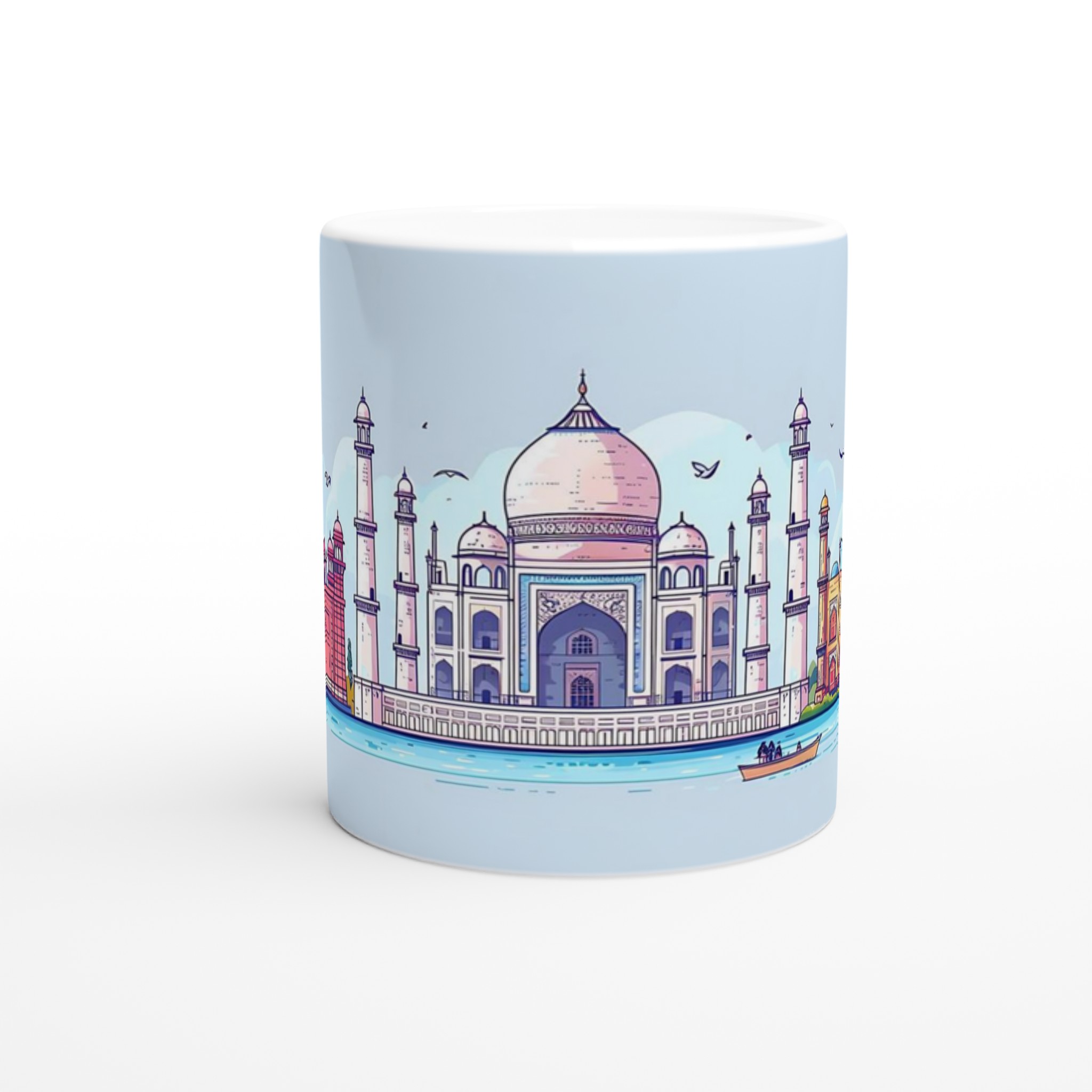 Indiska Ikoner Mugg: Historiska Landmärken i Pastell – 11 oz Keramikmugg 8 96a7c92b-8040-415f-8eda-2e7ce1fe35e1