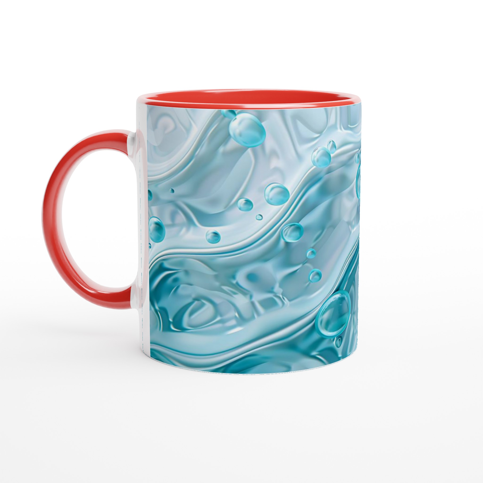 Ocean Breeze 11oz Keramisk Mugg – Dröm Dig Bort med Lugnande Vågformad Design & Aqua Bubblor 5 96f5cfa4-25c7-40c8-9ebc-4a15e3360fd1