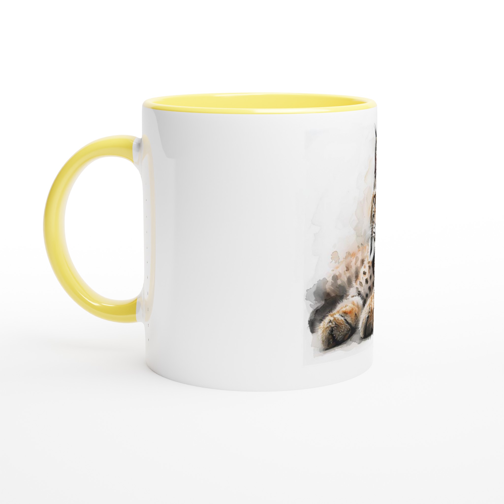 Vacker "Vild Lodjur" 11oz Keramisk Mugg – Färgad insida & handtag i ditt val av 6 djärva nyanser 7 97086cac-4b59-4bd7-850f-7d52750bdaef