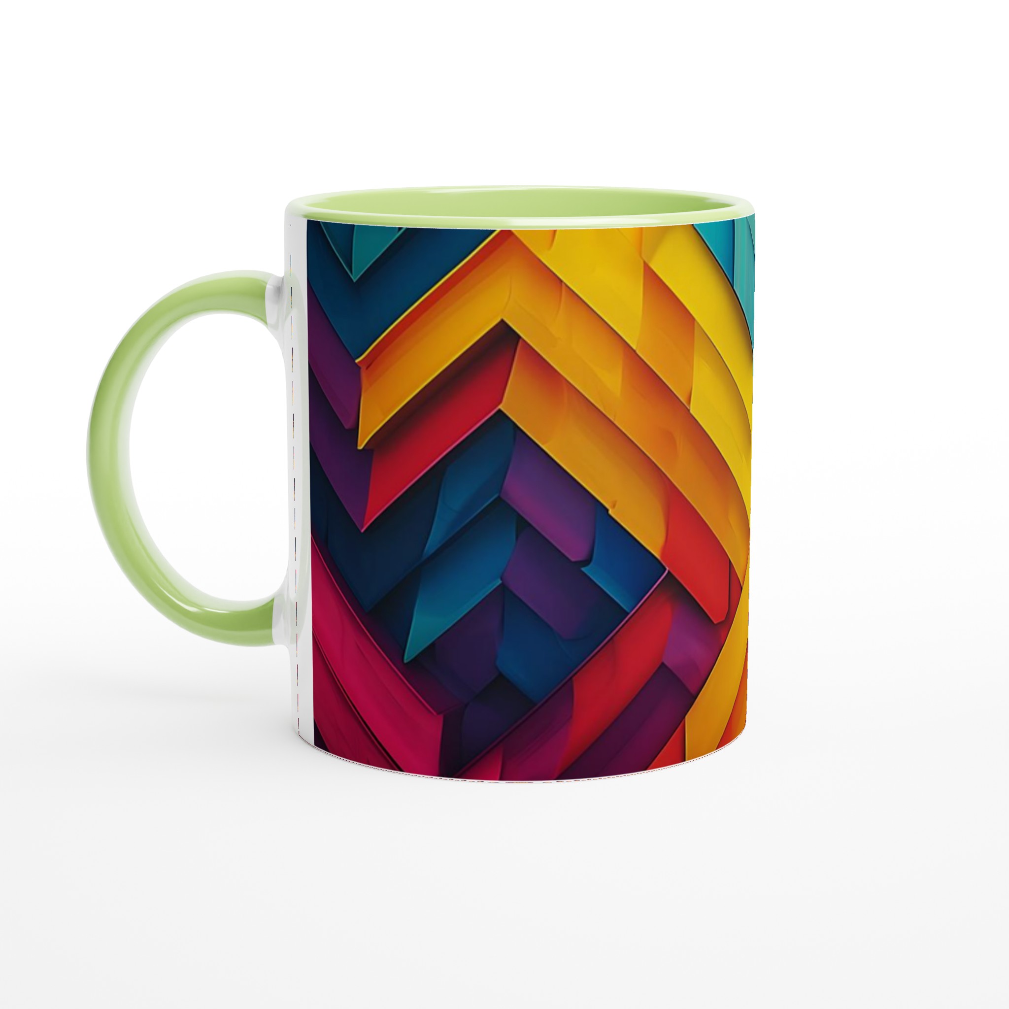 Abstrakt Mosaik Keramikmugg - 11oz, Levande Färgval 8 970b3490-6deb-4913-862c-e14e13846644