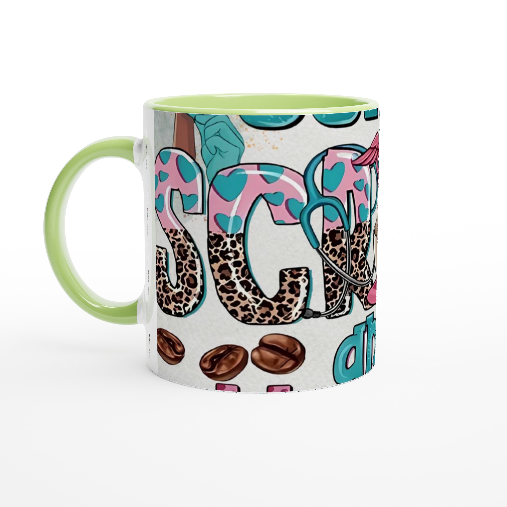 Vit 11oz keramisk mugg med lekfull leopard- och hjärtmönster – välj din perfekta färg 7 97188ea5-fa48-4930-bb27-86ce6376d3a3