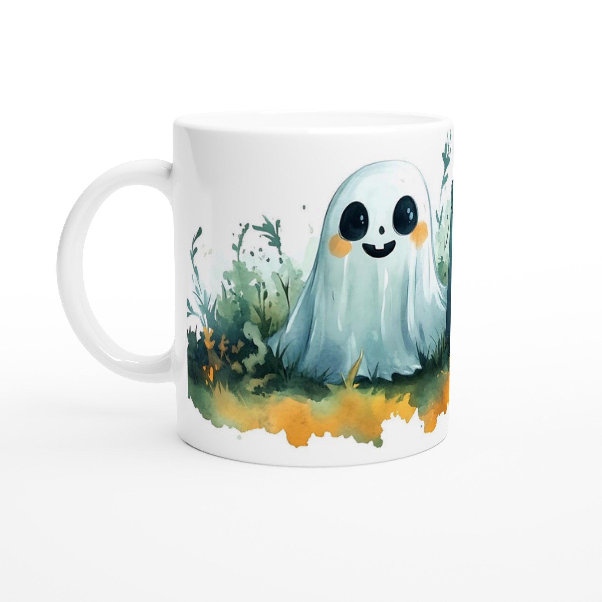 Söt Halloween Spökmugg i Akvarell – Charmig Keramikmugg för Kusliga Kaffestunder, Välj bland Flera Färger 1 9726a6bc-372c-4ae8-8615-3b2e84e89607