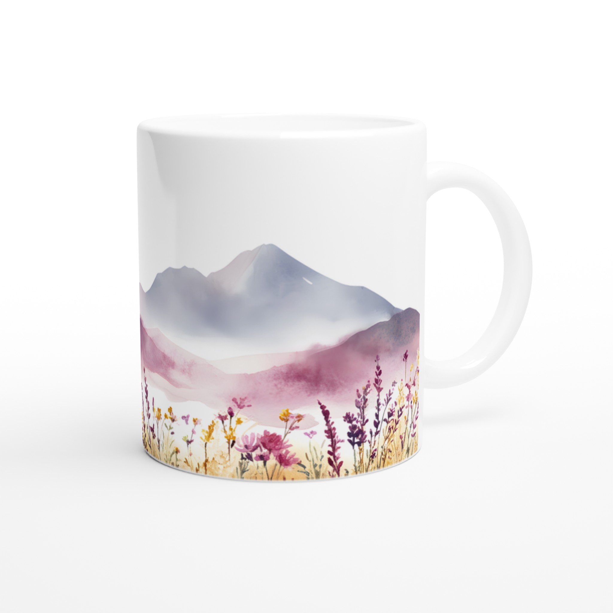 Akvarell Berg och Vildblommor Keramikmugg – En touch av lugn i din vardag 9 975696a4-1c6f-4c07-acc8-2ab343245f49