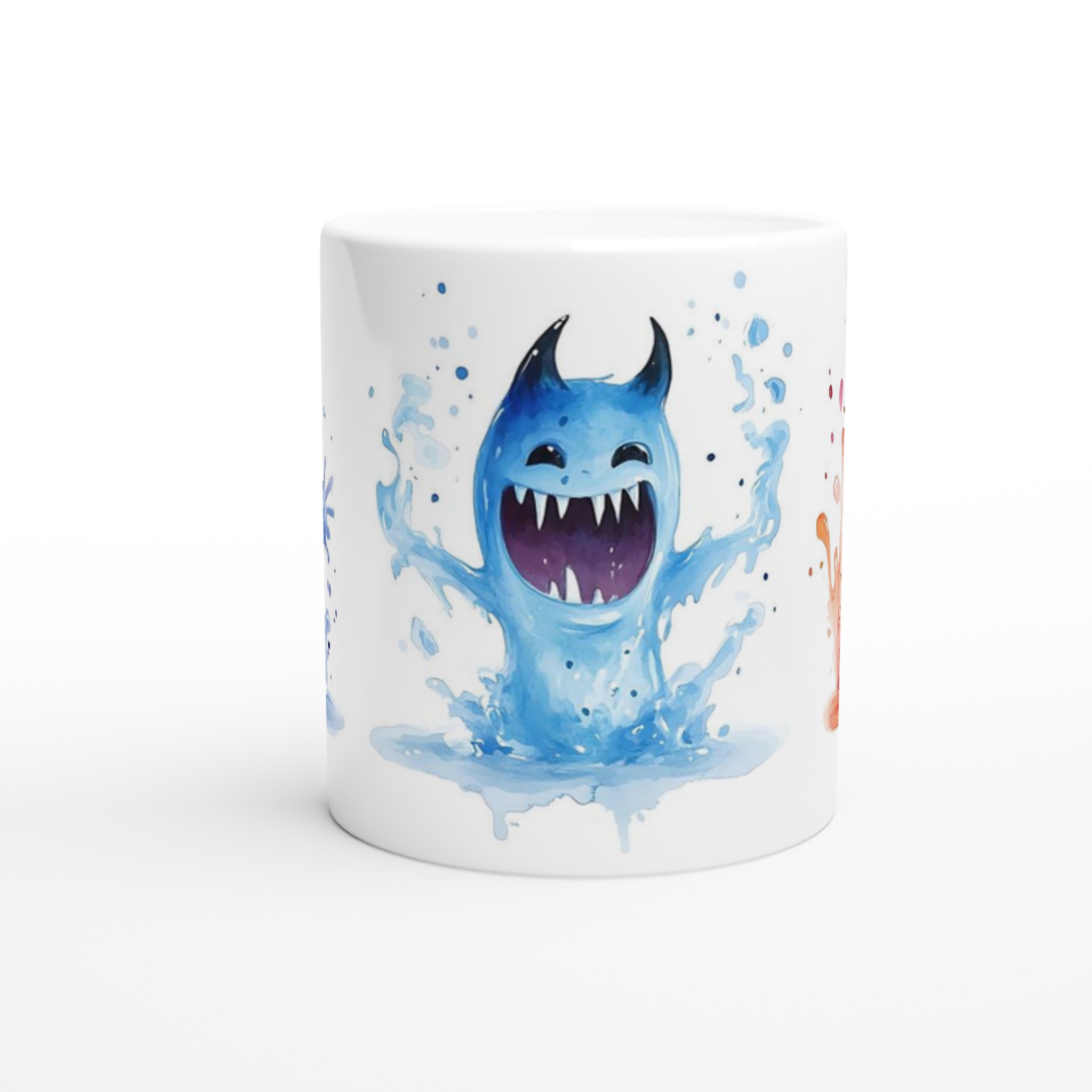 Lekfulla Monster Mugg – Färgglad Akvarell Charm för Kaffe och Te i Flera Nyanser 8 975dbc60-6404-4323-ac42-2cc0c77c72be