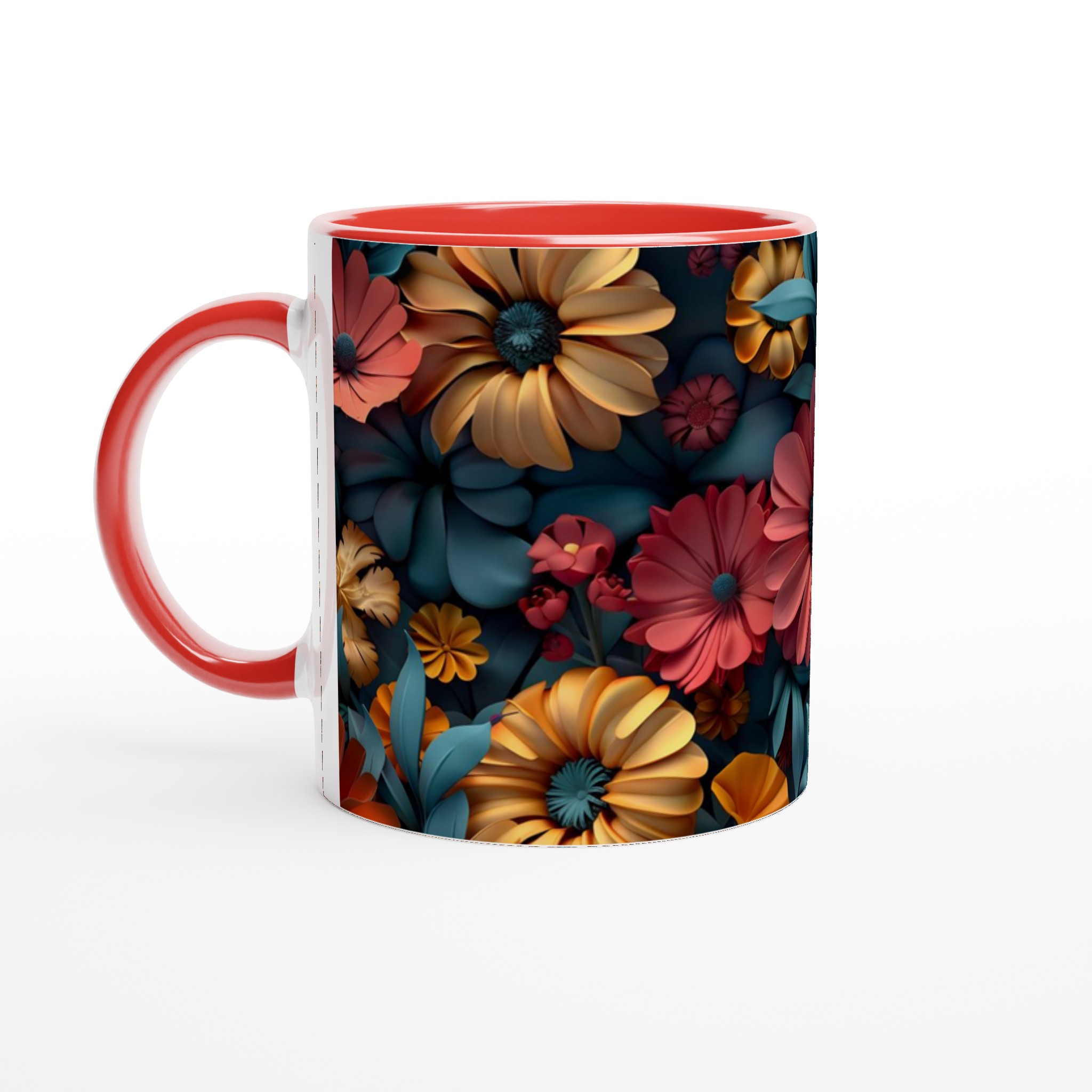 Blomstrande Designmugg: 11oz Keramikmugg i Levande Färgval – Perfekt för Kaffeälskare! 5 977e8bc5-11db-4841-ada1-364438ff3f40