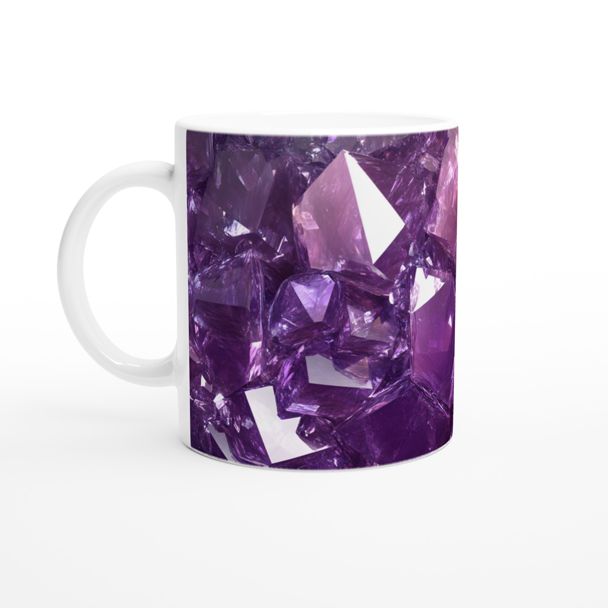 Ametistglänsande Keramisk Mugg – 11oz Kristallklar Design i Flera Färger 1 978fc9a5-214f-47e6-add3-10cfc299e23a