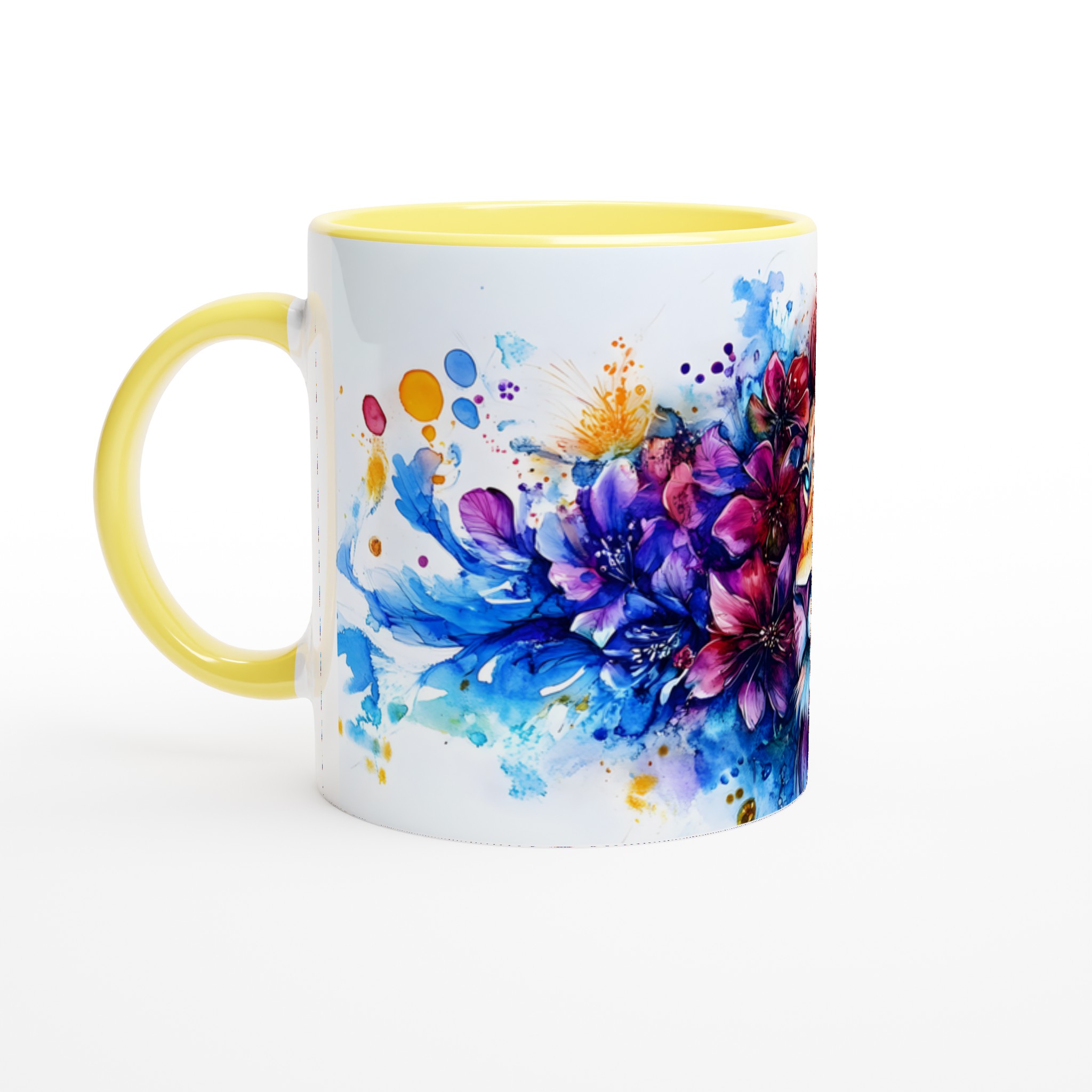 Majestätisk Lejonmugg: Akvarellkonst i Levande Färger – 11oz Keramikmugg 3 97c1a7a7-3c0e-4cda-a344-2c124a870074