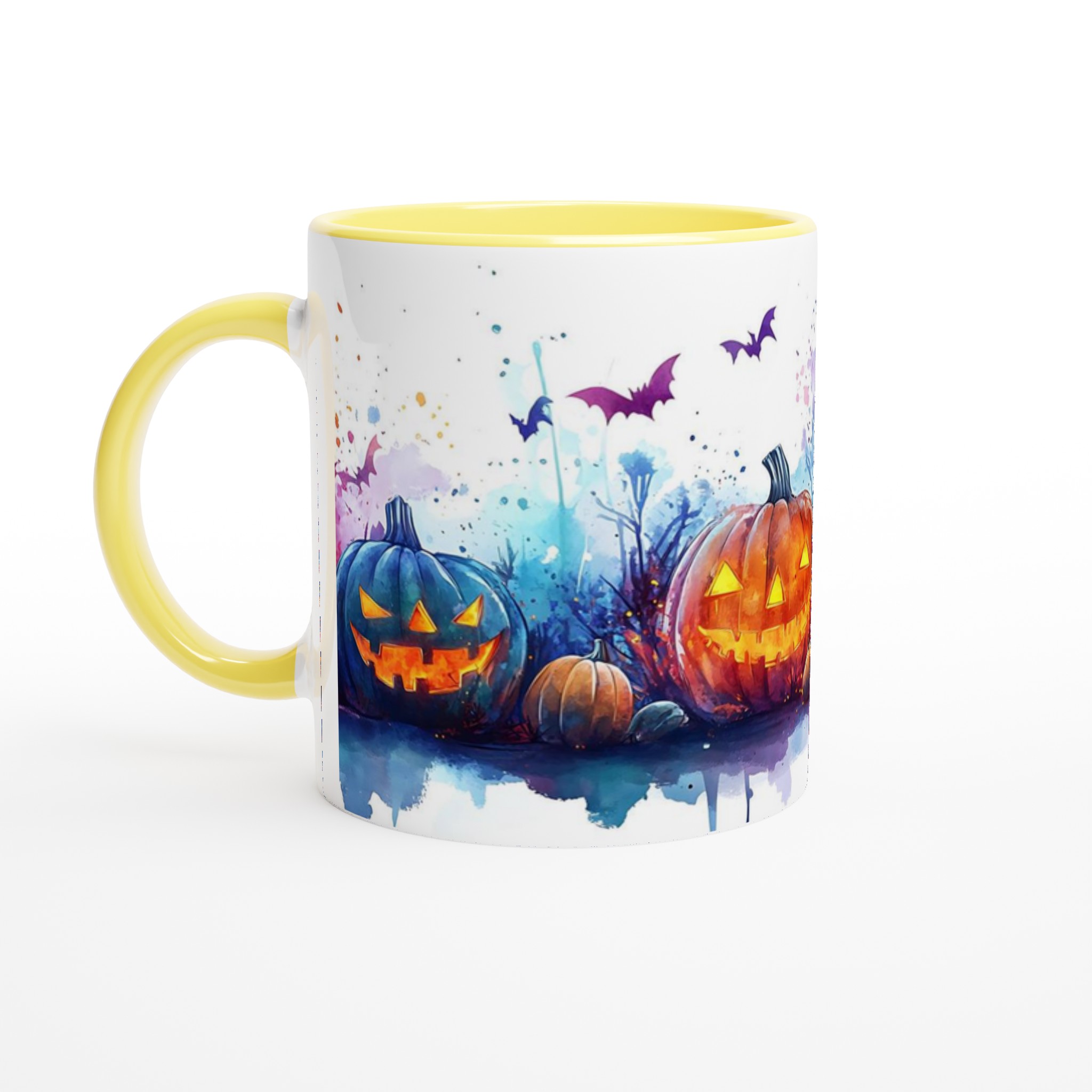 Mystiska Halloweenpumpor 11oz Keramikmugg - Spöklik Design i Färgstarka Nyanser 3 97e69a4c-1a9e-4ac8-b6b1-80e670d07fd9