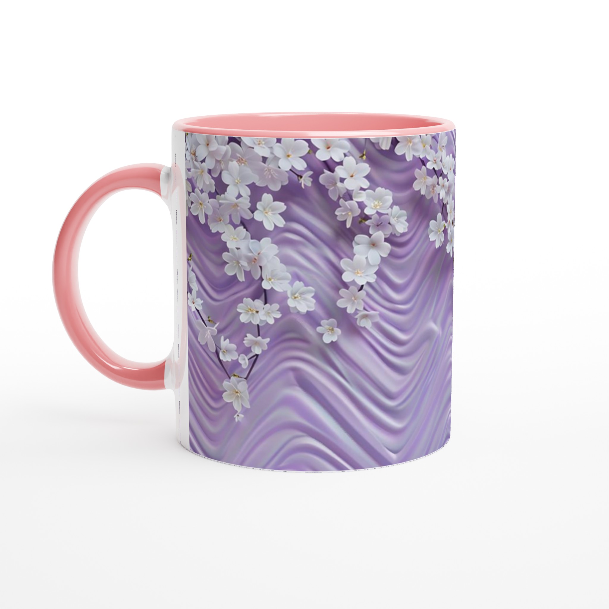 Lavendelblomster 11oz Keramikmugg – Välj bland 7 Förtrollande Färger 6 97f31a7b-4e0d-4fe5-b8a6-8031f4f5e37b