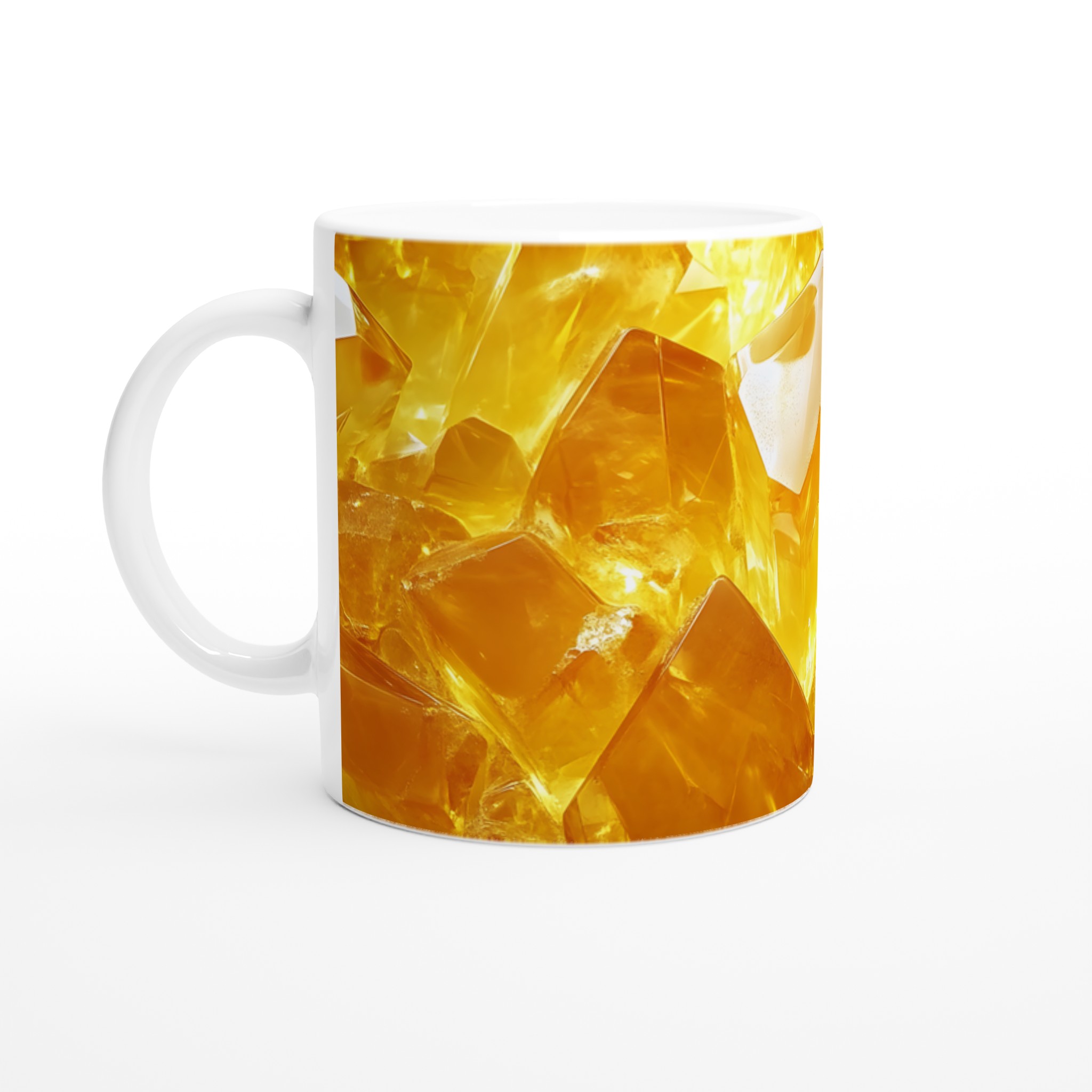 Guldgnistrande Citrin Keramikmugg – 11oz Kristallinspirerad Design i 7 Färger 1 982a2875-f812-4931-bb8e-a359c90e364b
