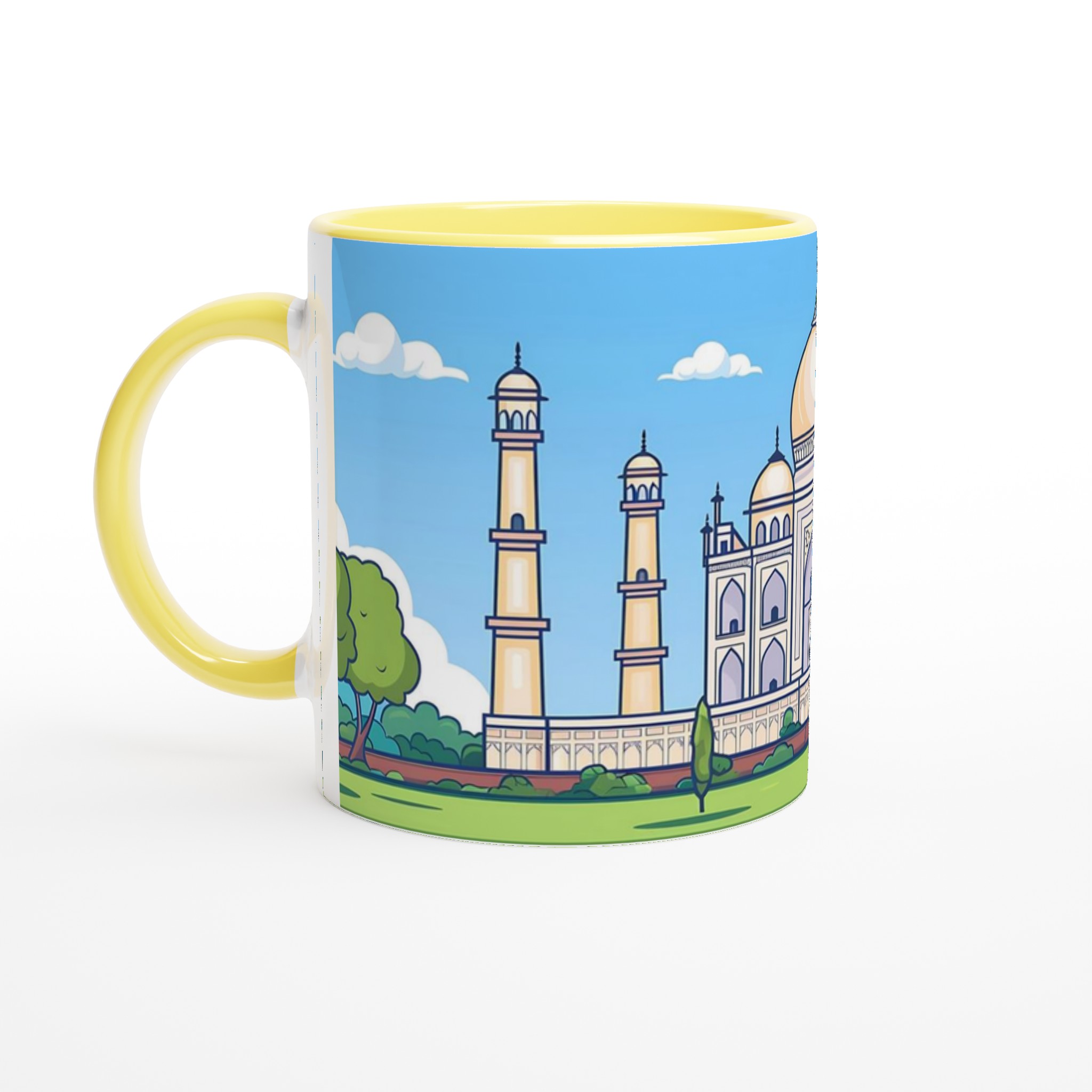 Taj Mahal Inspirerad Keramikmugg - Lyxig Design för Din Favoritdryck, Välj Bland 7 Färger! 3 9830a0df-6e09-49b3-aee2-b577e8416948