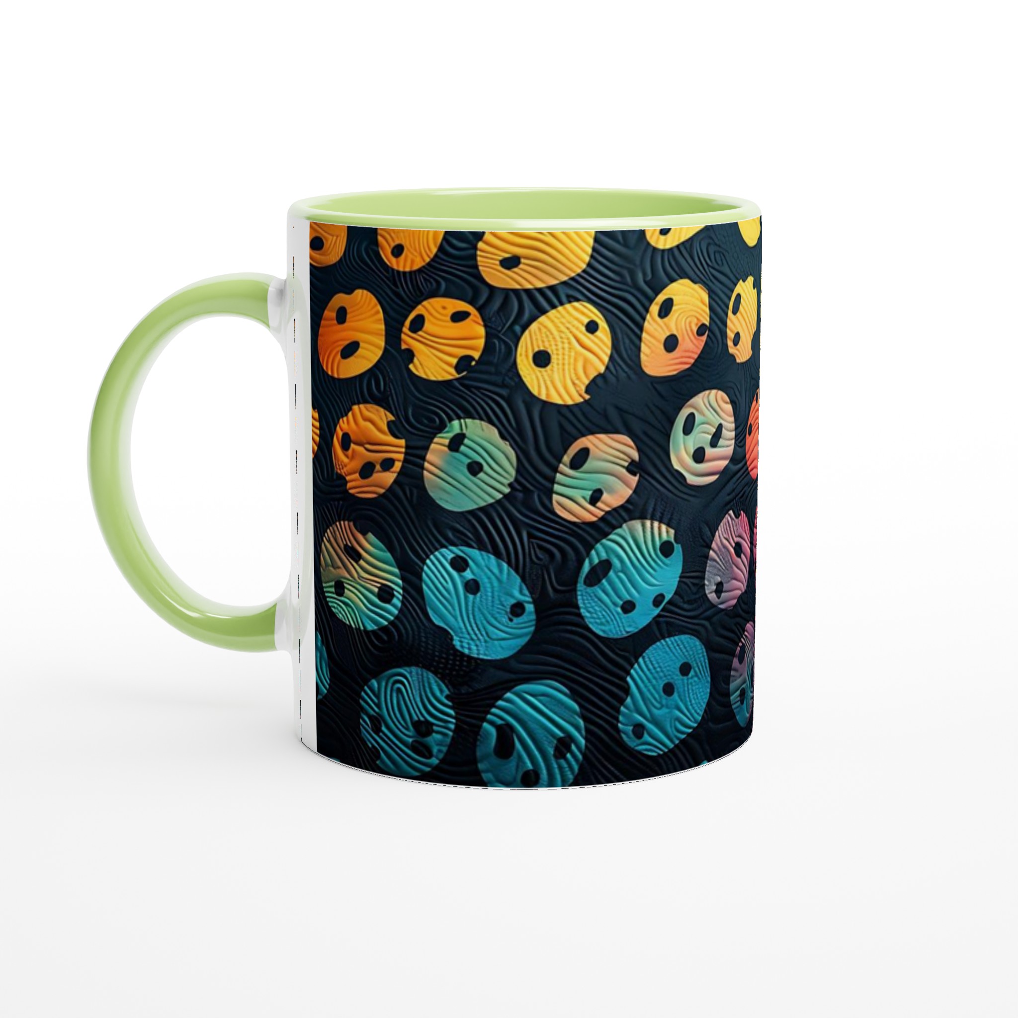 Abstrakt Mugg – Levande Färger & Unik Textur – 11oz Keramisk Kaffemugg i Ditt Val av 7 Nyanser 7 9840209e-eeb2-41ac-af4a-2799b4cd9b02