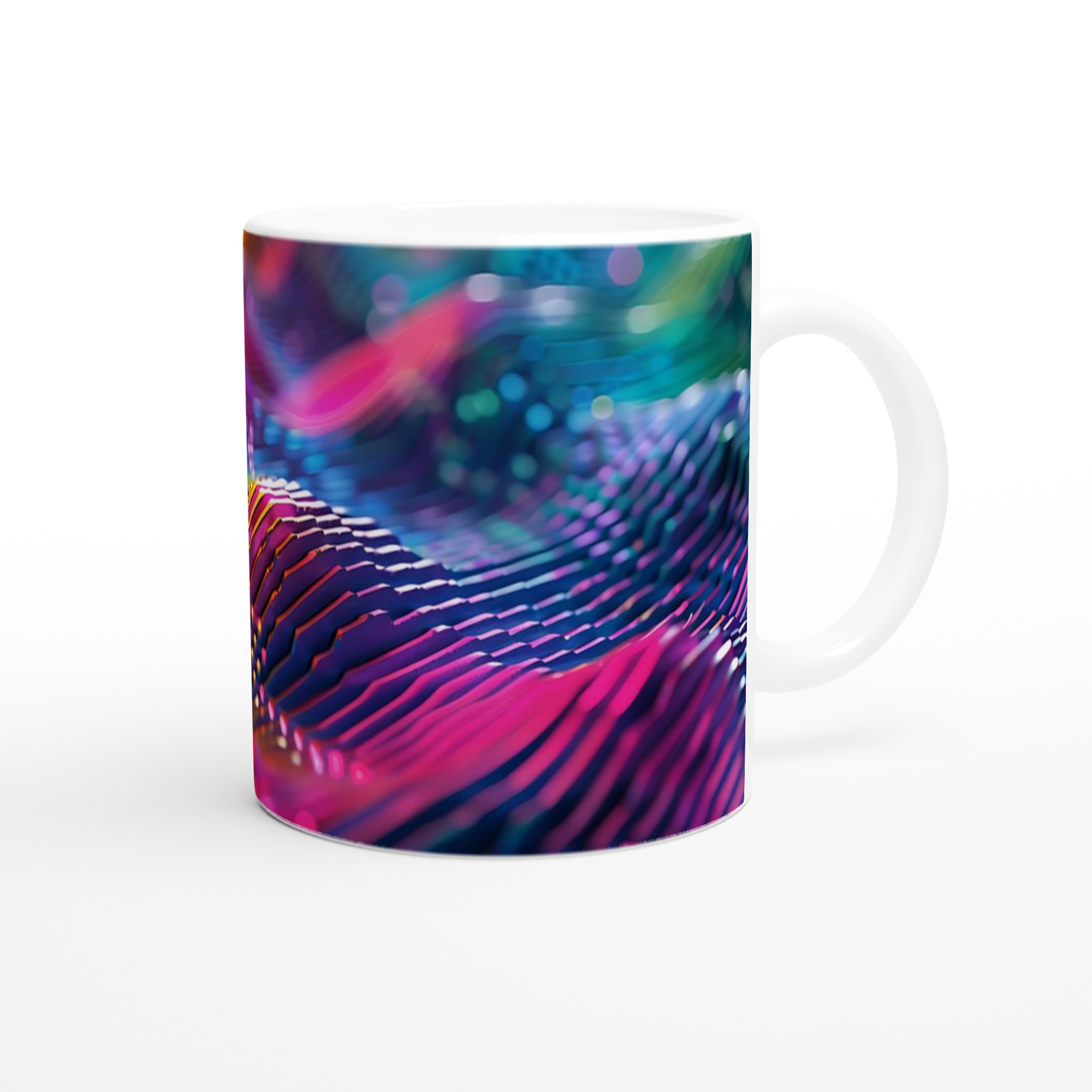 Abstrakt Neonvåg 11oz Keramisk Mugg – Ett Konstverk för Din Dryck i Valfri Färg 9 9846a497-d4eb-43fb-a503-fb99d62d193c