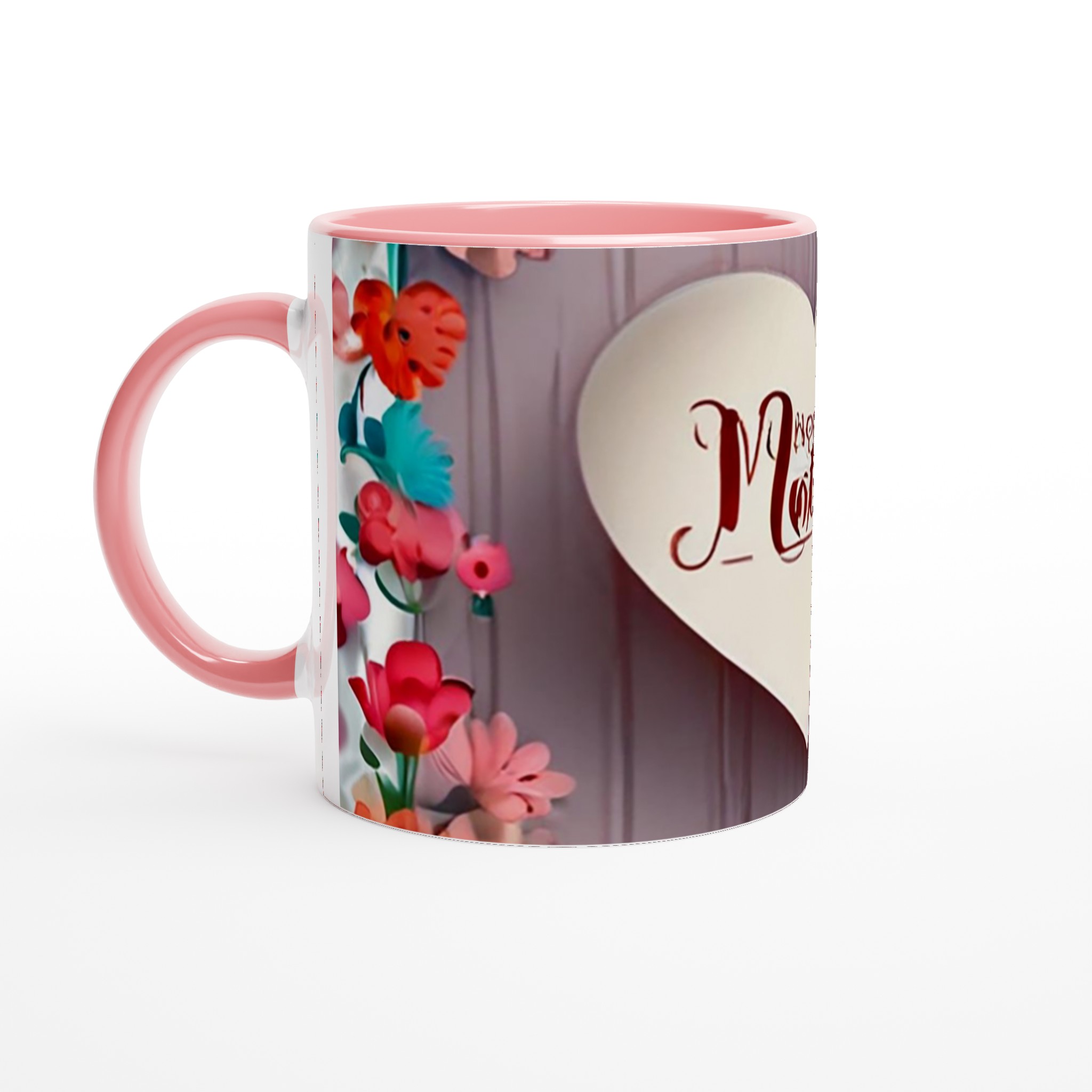 Vit 11oz keramisk mugg med hjärta och blomsterdesign – välj din perfekta färg 6 9853a893-1b2f-4f35-a2c4-908e005e3e3b