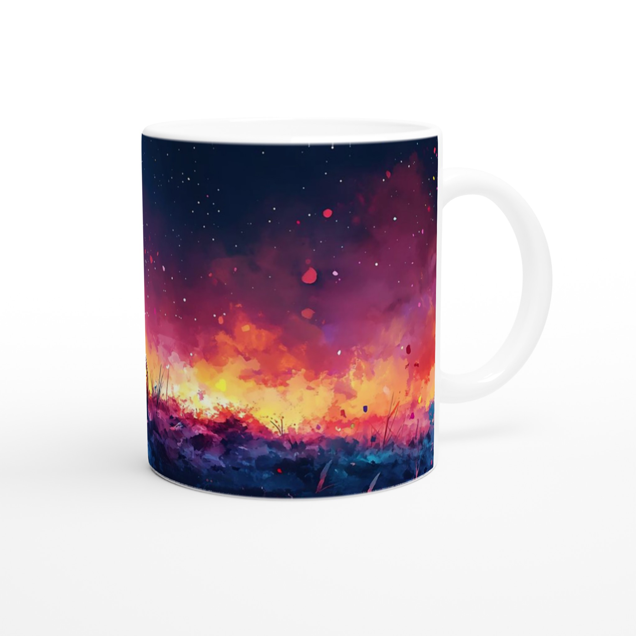 Kosmisk Halloween: Astronaut & Pumpa 11oz Keramisk Mugg – Välj bland 7 Livfulla Färger! 9 987c91ba-ff8c-45ae-be42-01dcadf415de