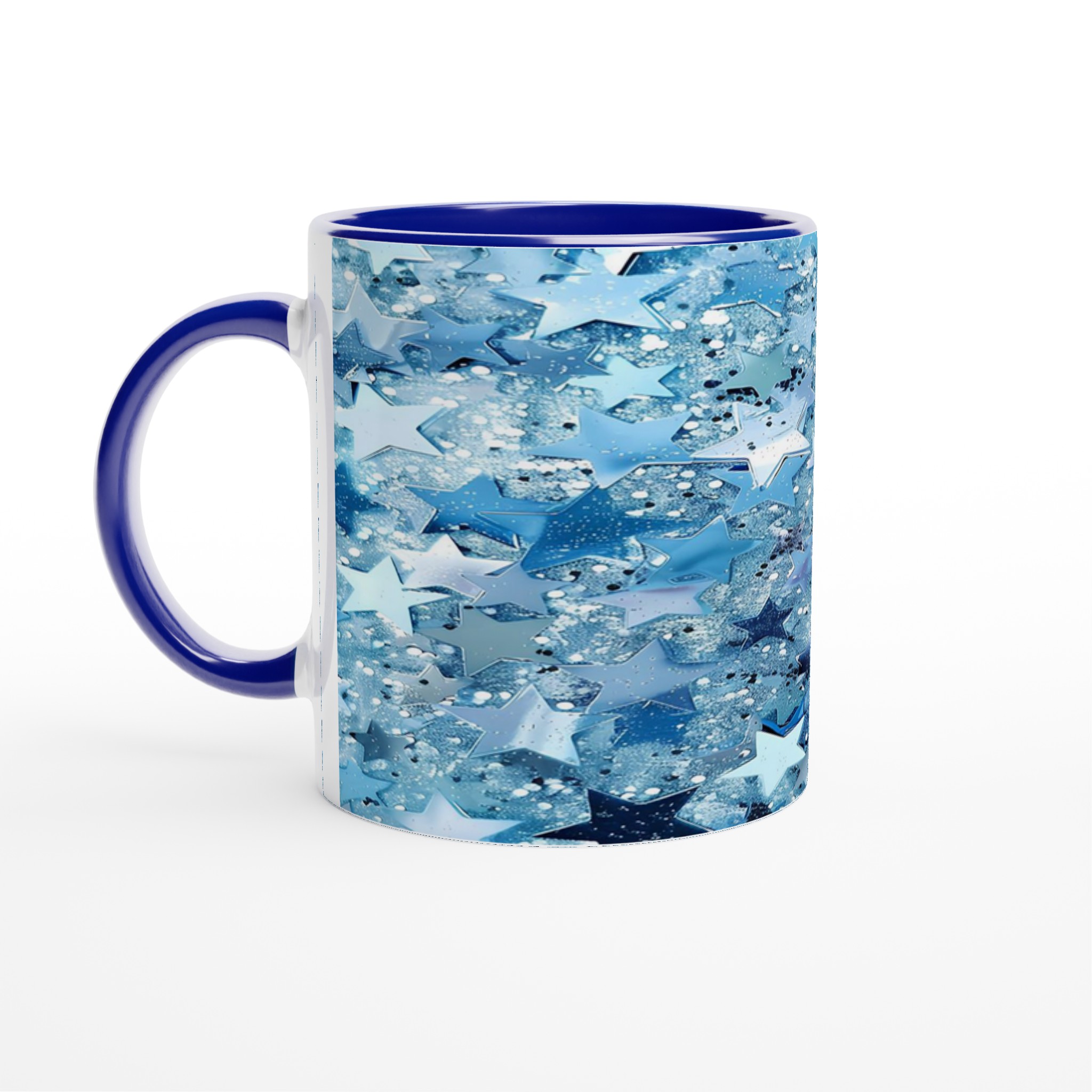 Stjärnklar Blå Glitter Mugg - Premium 11oz Keramik för Magiska Drycker i Valfri Färg 2 98a37b29-a714-42bf-bebd-bc9e883e8ca9