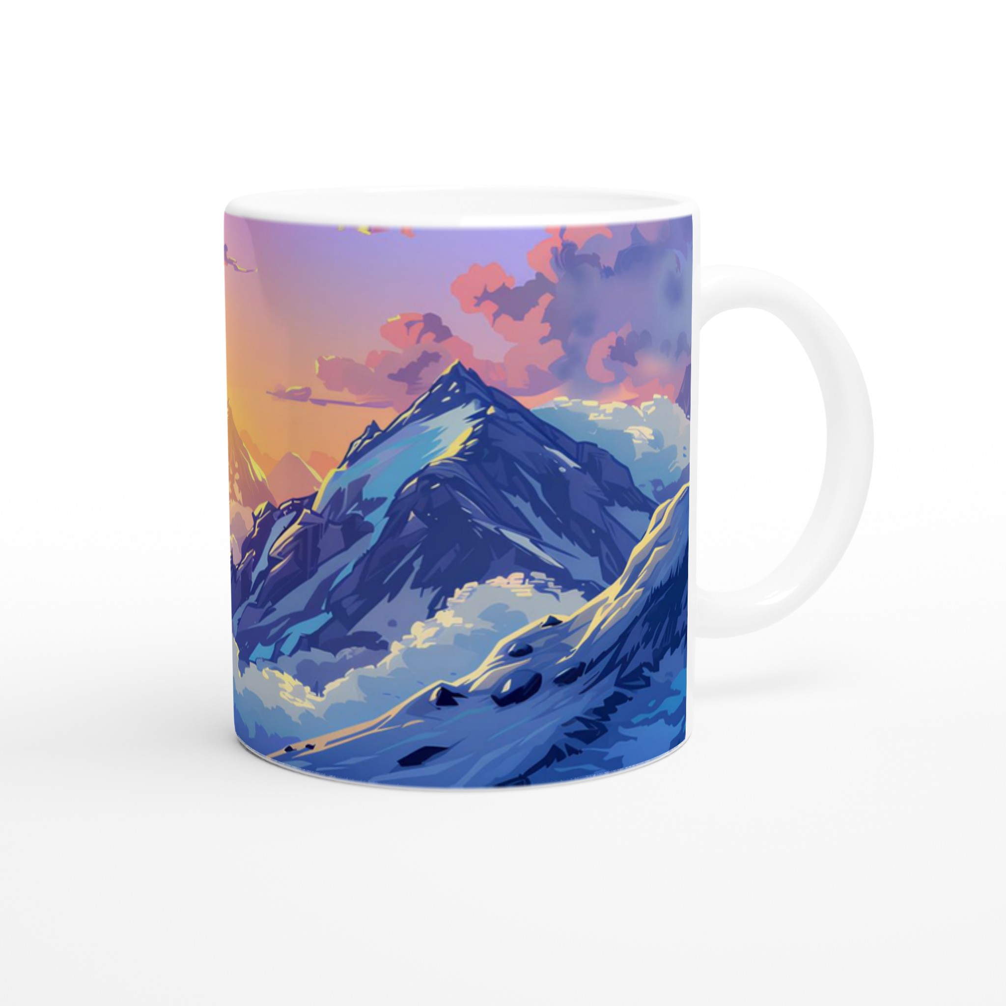 Alptoppar Solnedgång – 11oz Keramisk Mugg för Äventyrslystna 9 98aa10e8-da86-44e4-b68d-0cad874259c1