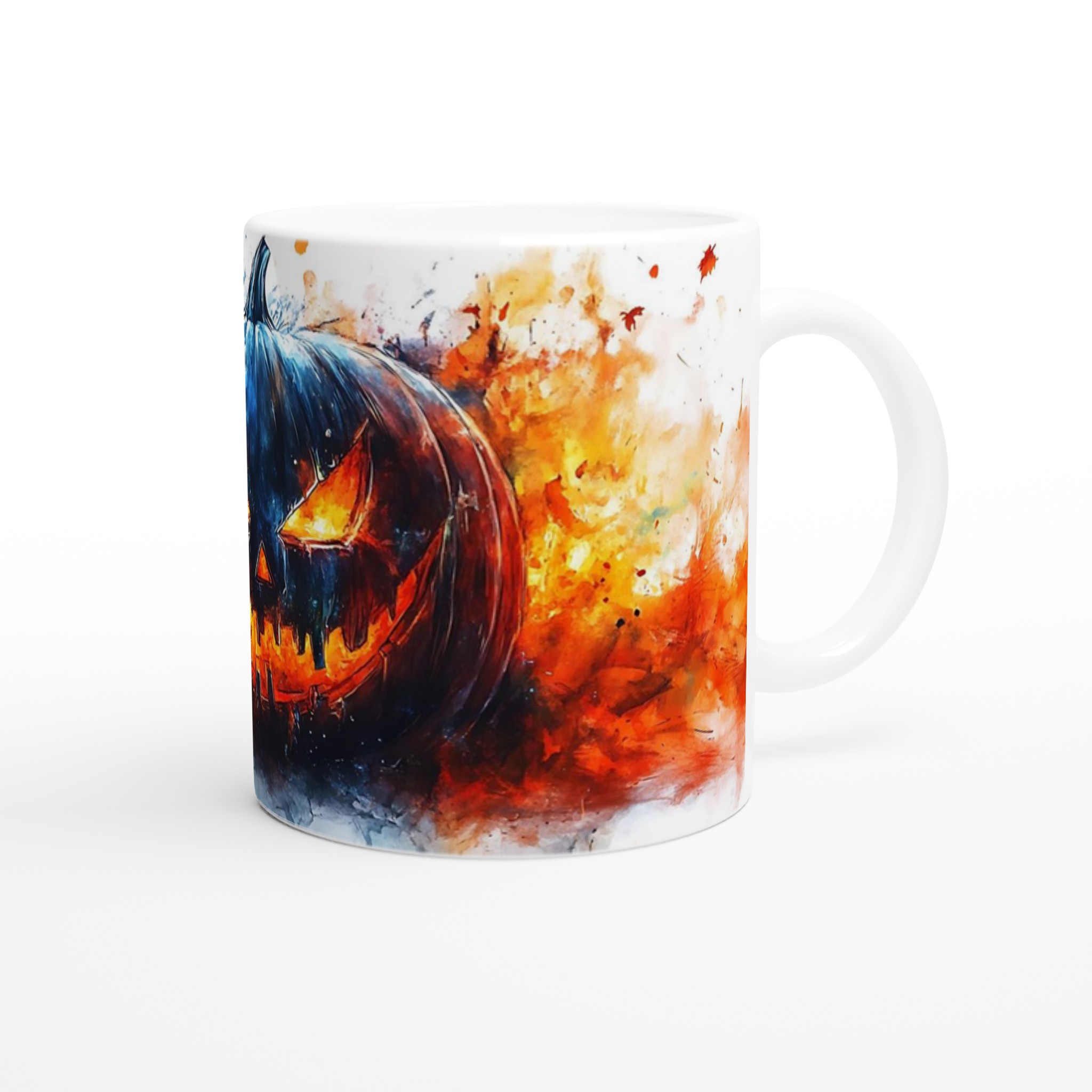 Skrämmande Halloween Pumpamugg – Akvarell Jack-o'-Lantern 9 98b8b991-6b9e-4cbe-a8bb-c6e28c2625ba