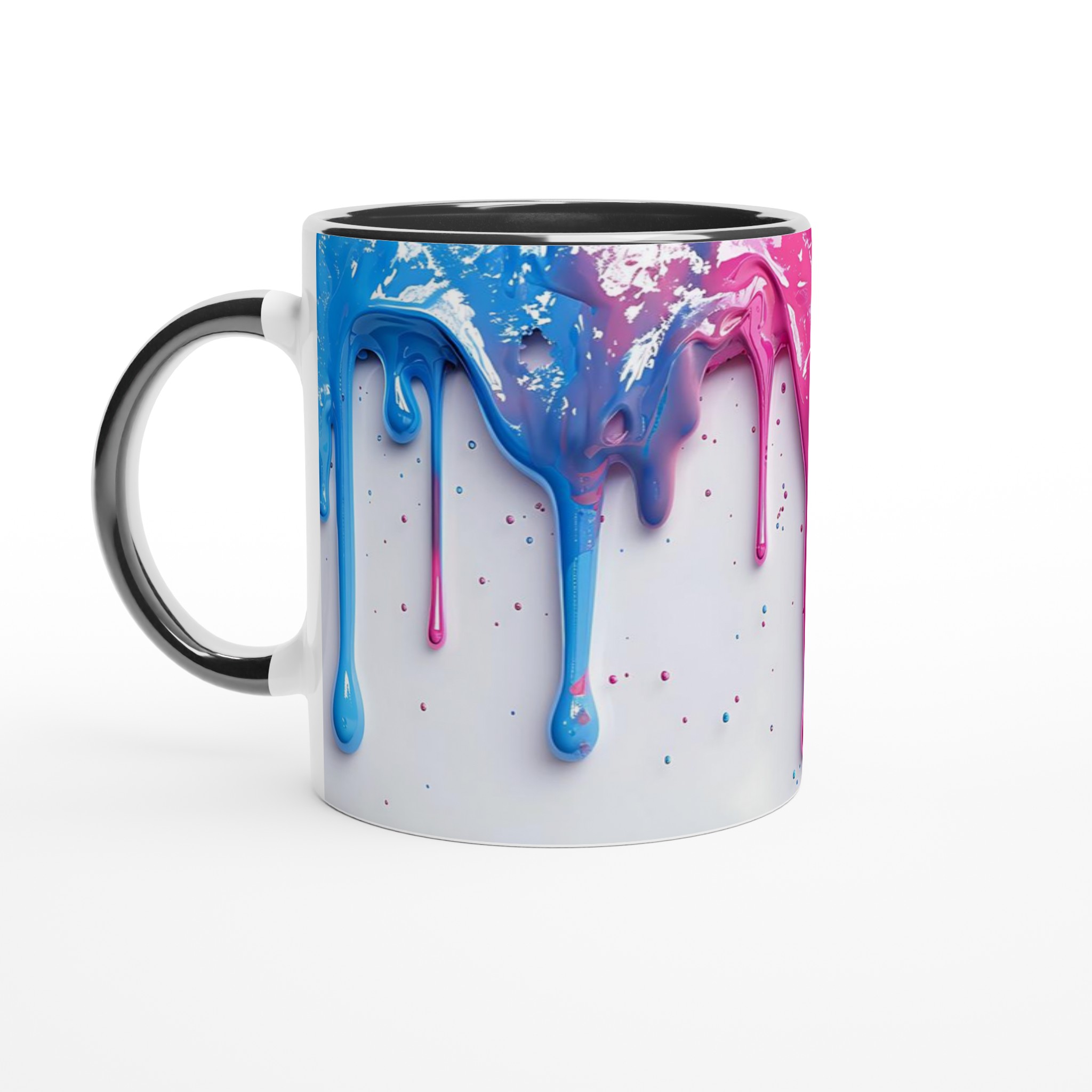 Färgsprakande 11oz Keramisk Mugg – Uttryck Dig med Drip-Art i Din Favoritfärg! 4 98c8ff82-7455-4562-9f22-34e8599251c9