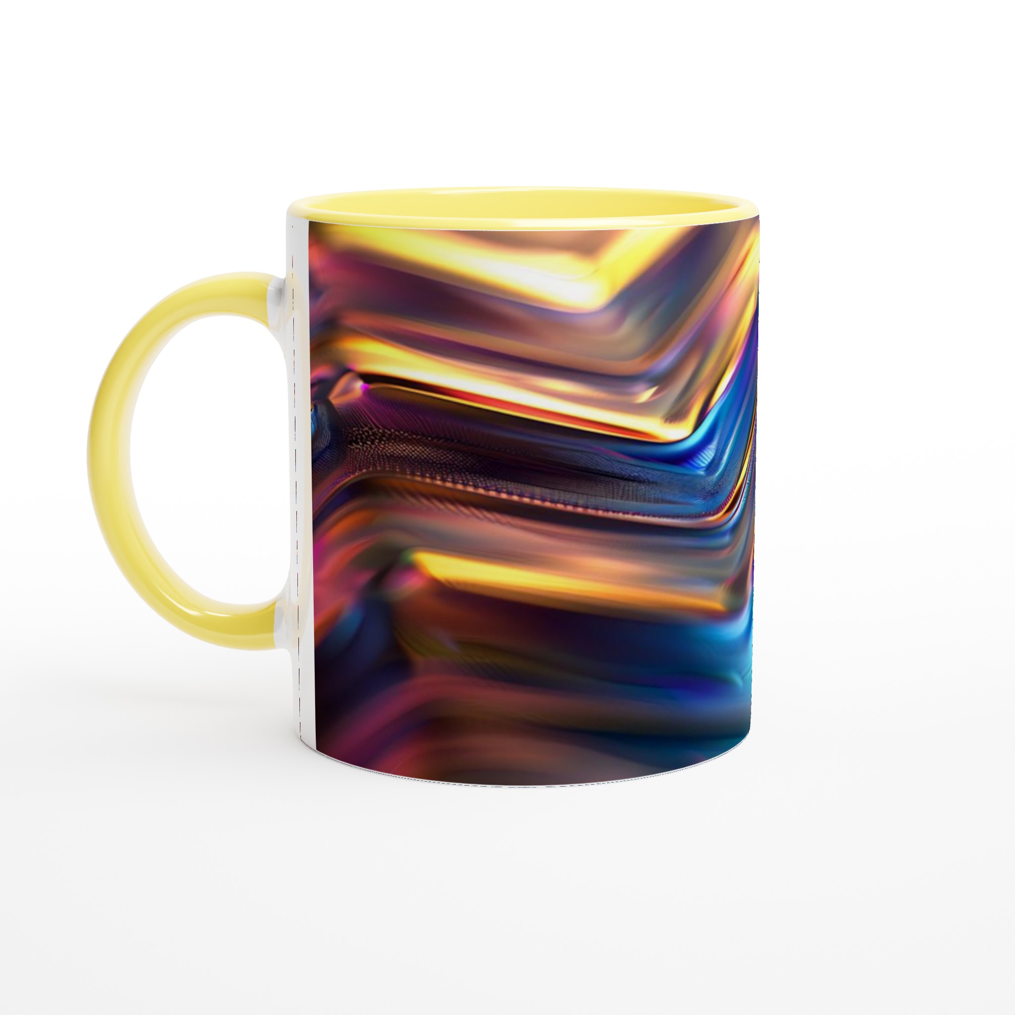 Abstrakt Holografisk 11oz Keramisk Mugg – Vibrerande Färger för en Magisk Kaffestund 3 98df315a-e0d1-4c98-9255-e84434628739