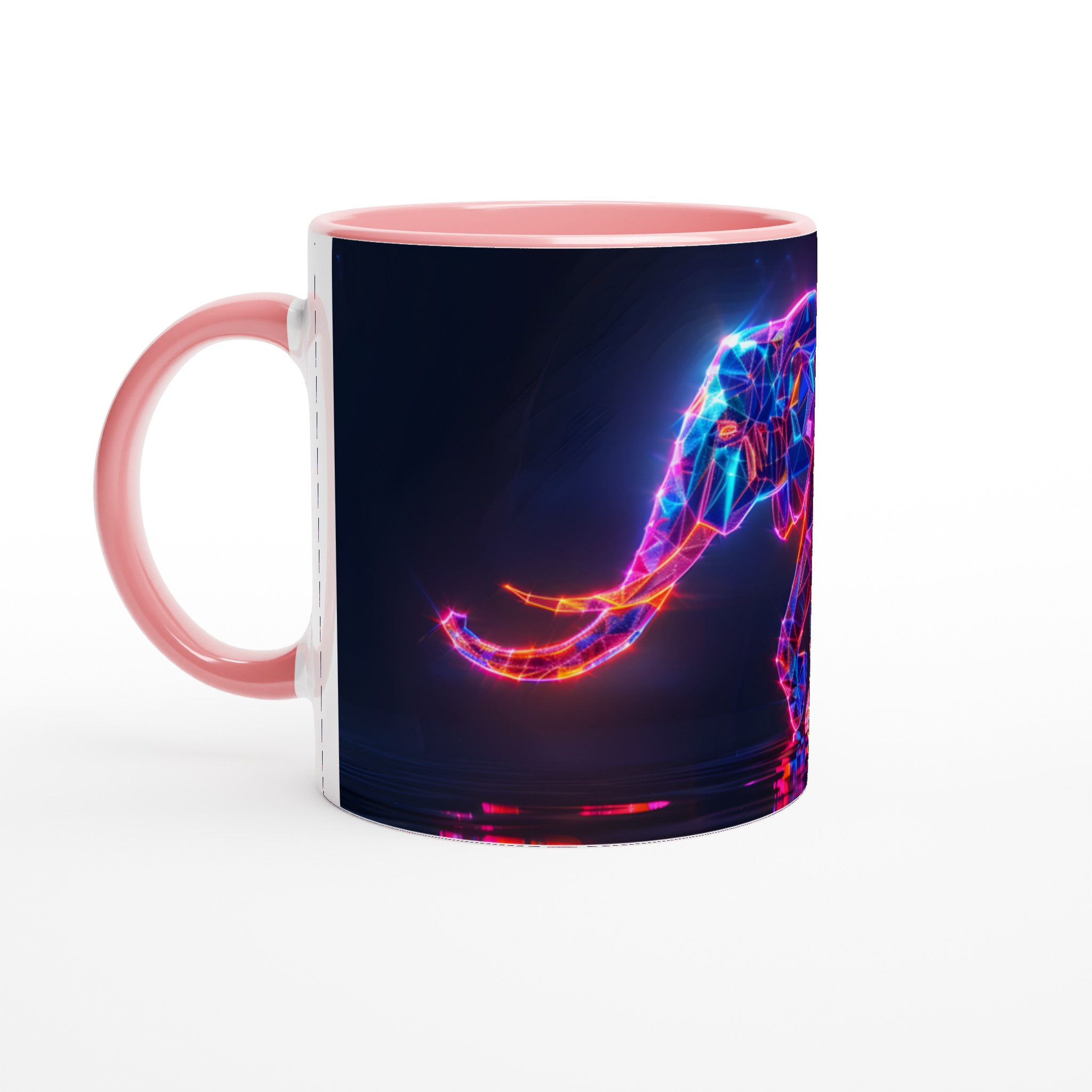 Digital Elephant Neon Glöd - 11oz Keramikmugg 6 98ede4b3-e6c1-421b-a214-bd3fefb89020
