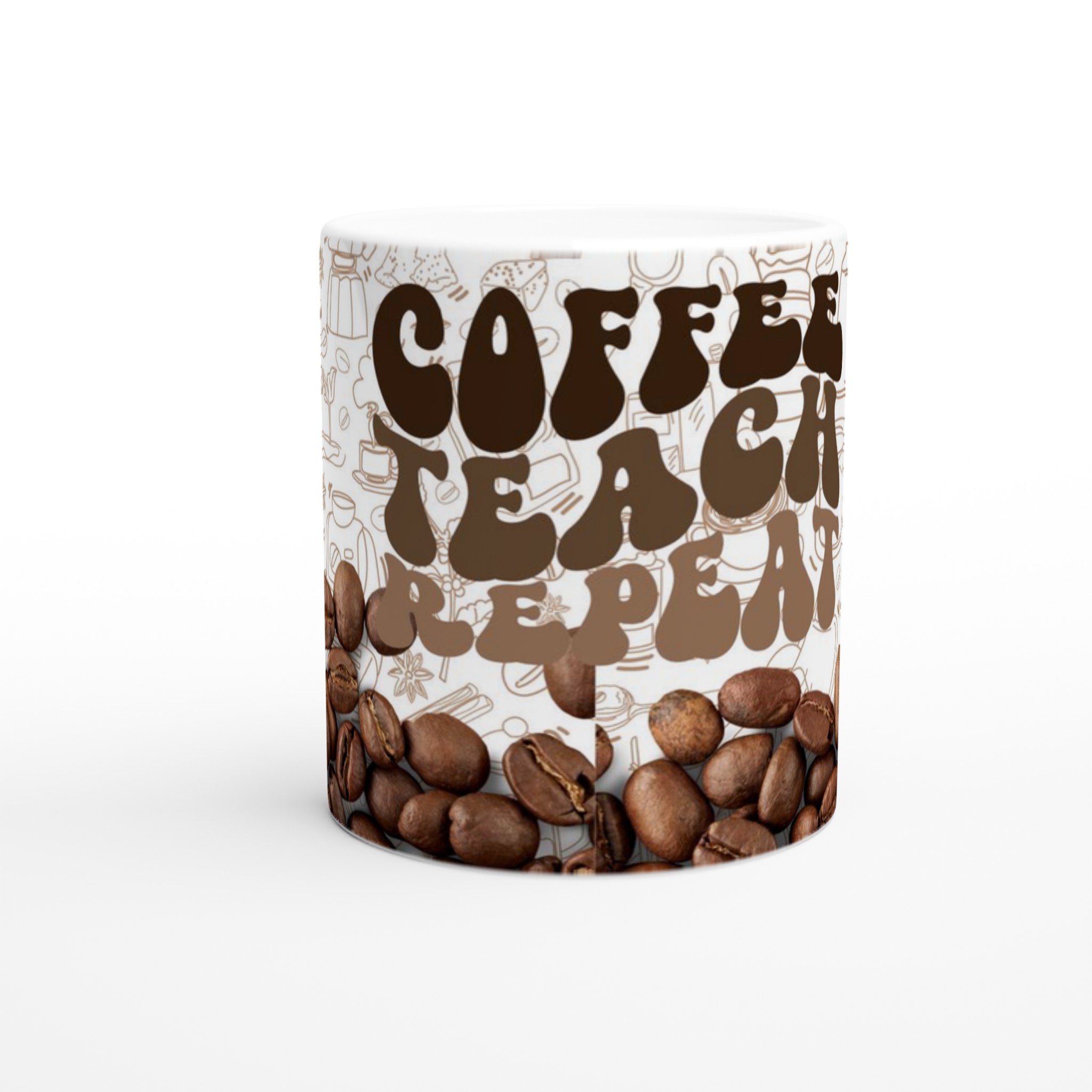 Kaffemugg 'Coffee Teach Repeat' – Inspirerande Lärarmugg i Keramik för Kaffefantasten 8 99059b3e-5763-4daf-8ed6-2e9cae82d270