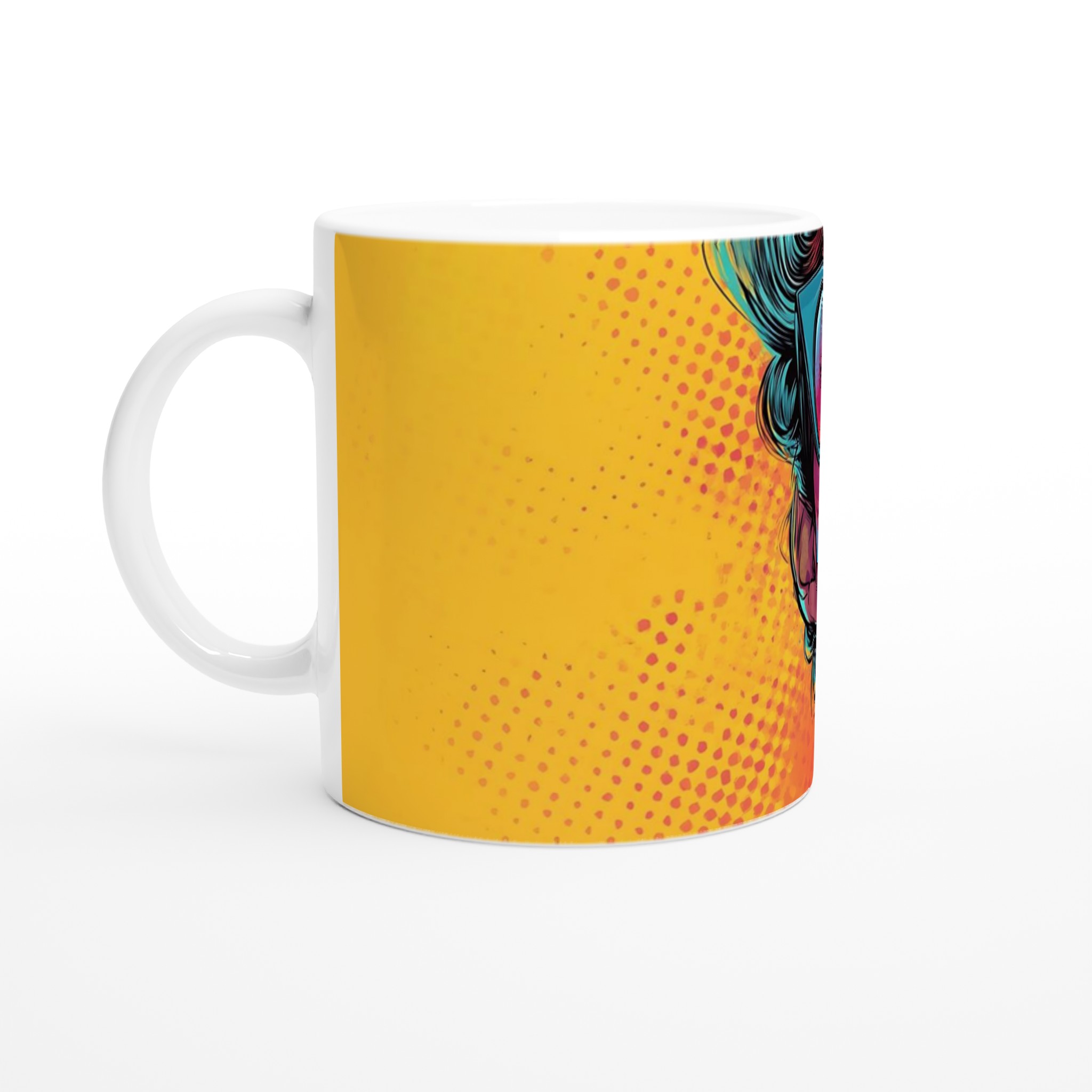 Pop Art Diva Keramisk Mugg – Uttrycksfull Design i 7 Livfulla Färger 1 9937aa82-d383-44c0-b737-674a3cb0e2a1