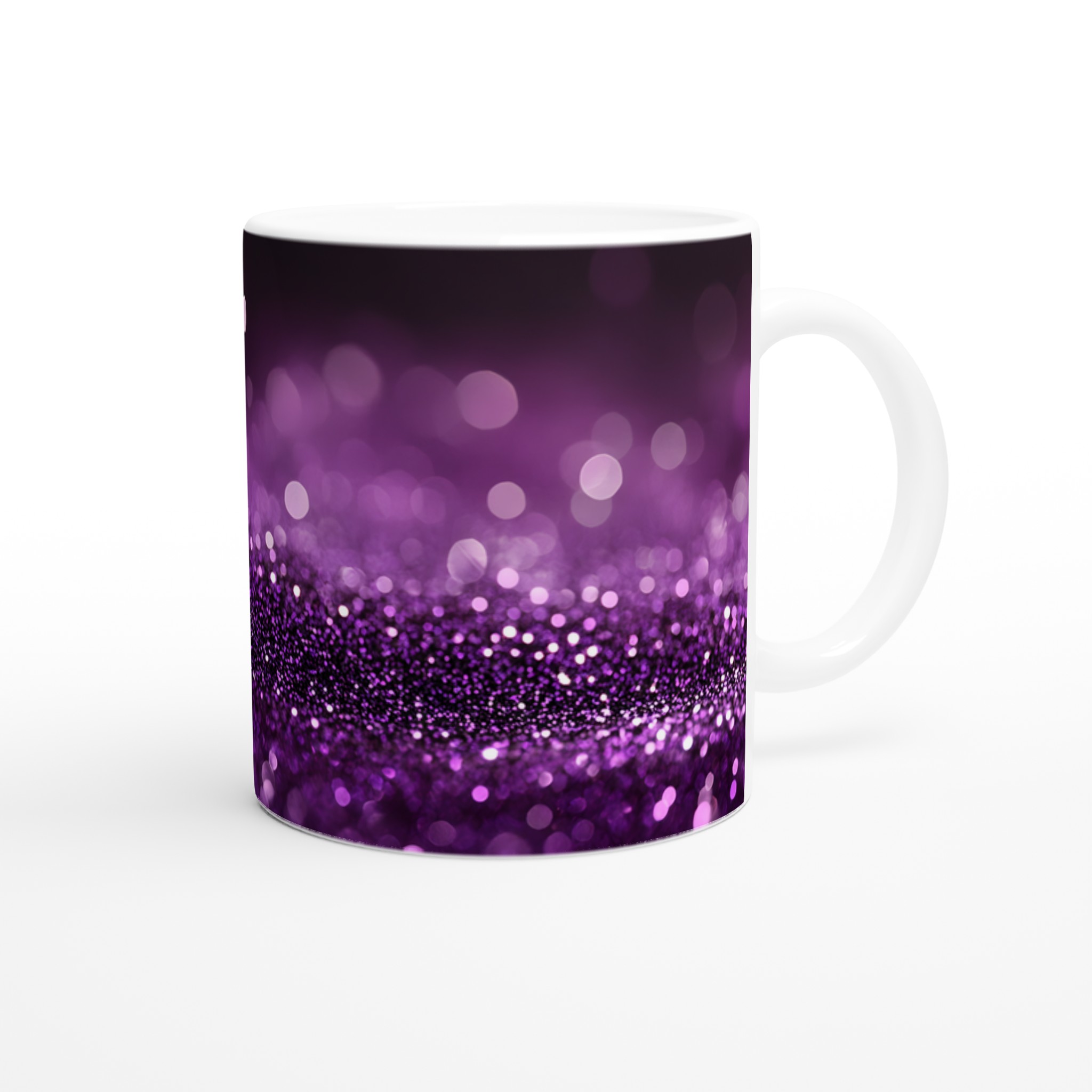 Glittrig Dröm: 11oz Keramikmugg i Lila & Glitter – Välj din Färg 9 9937e974-c8ec-447b-9e33-56ad41874f15